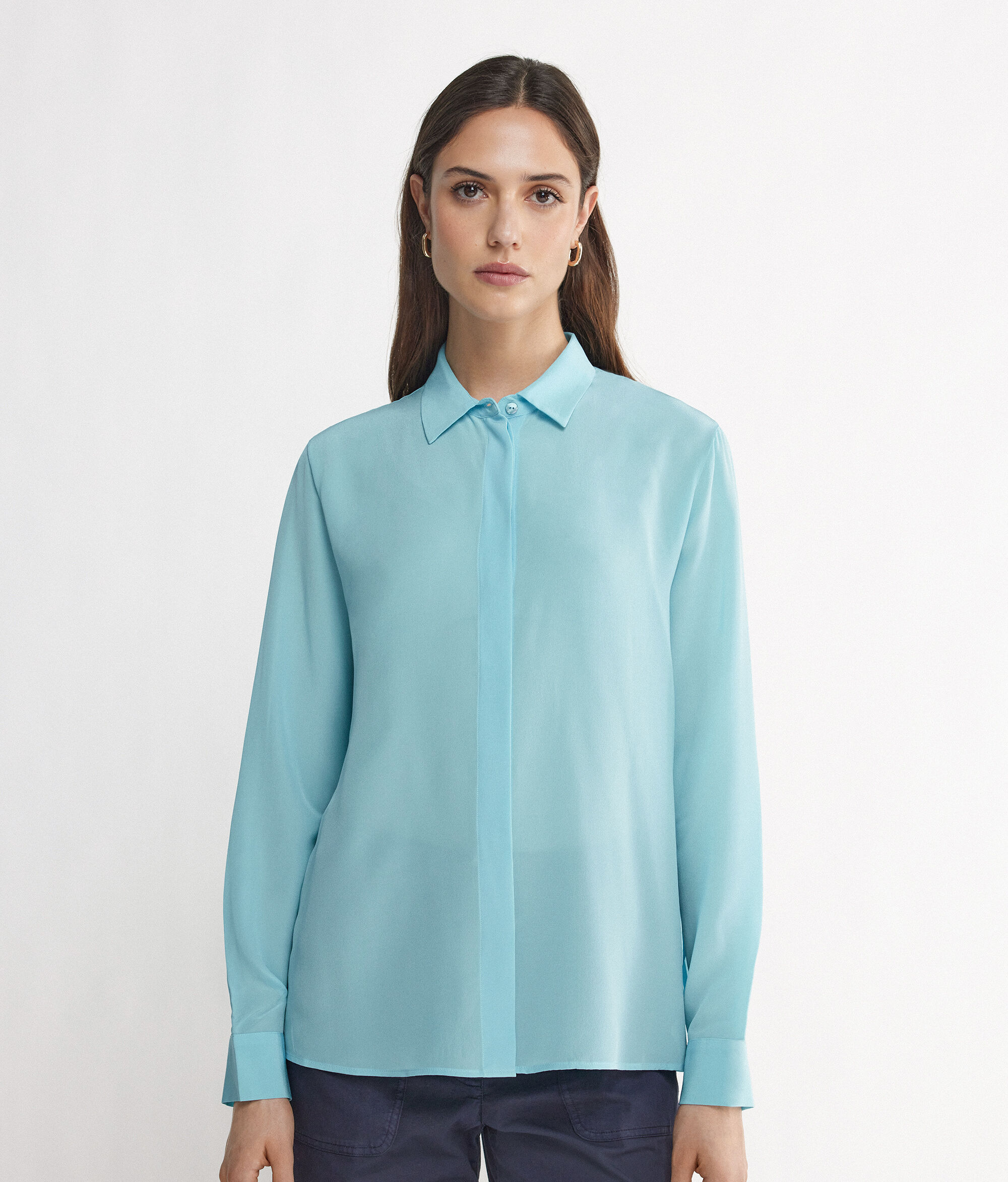 Chemise en soie femme