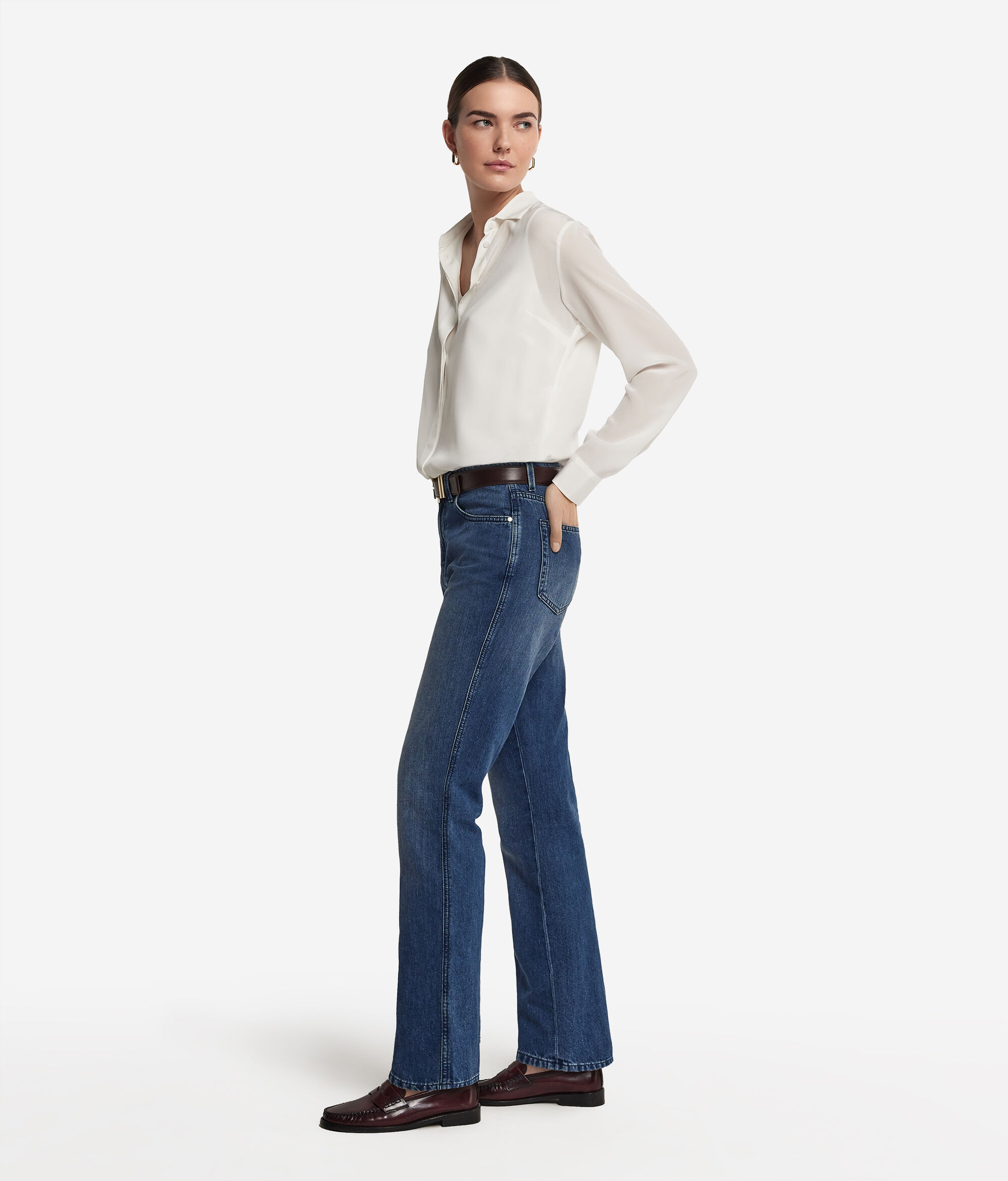 Jeans de Linho e Algodão