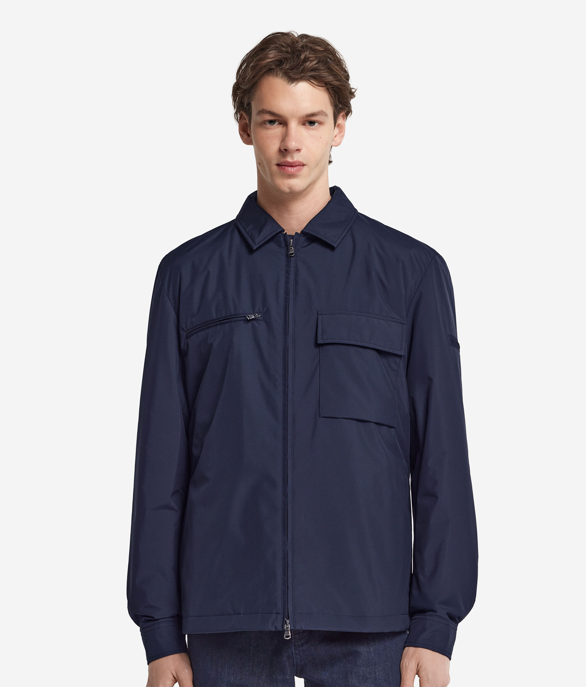 Technical Overshirt with Zip