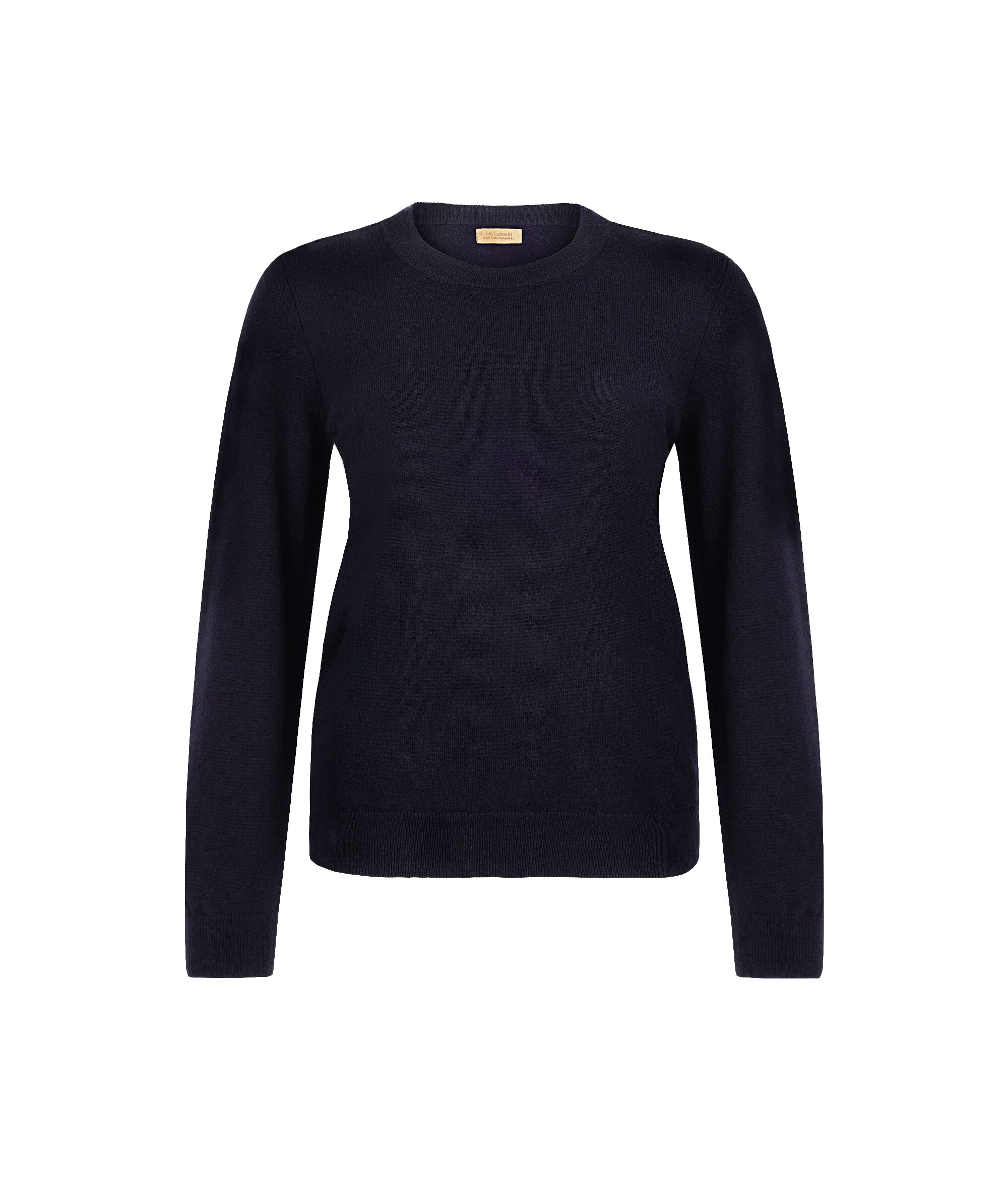 Μακρυμάνικη Μπλούζα από Ultrasoft Cashmere με Στρογγυλή Λαιμόκοψη