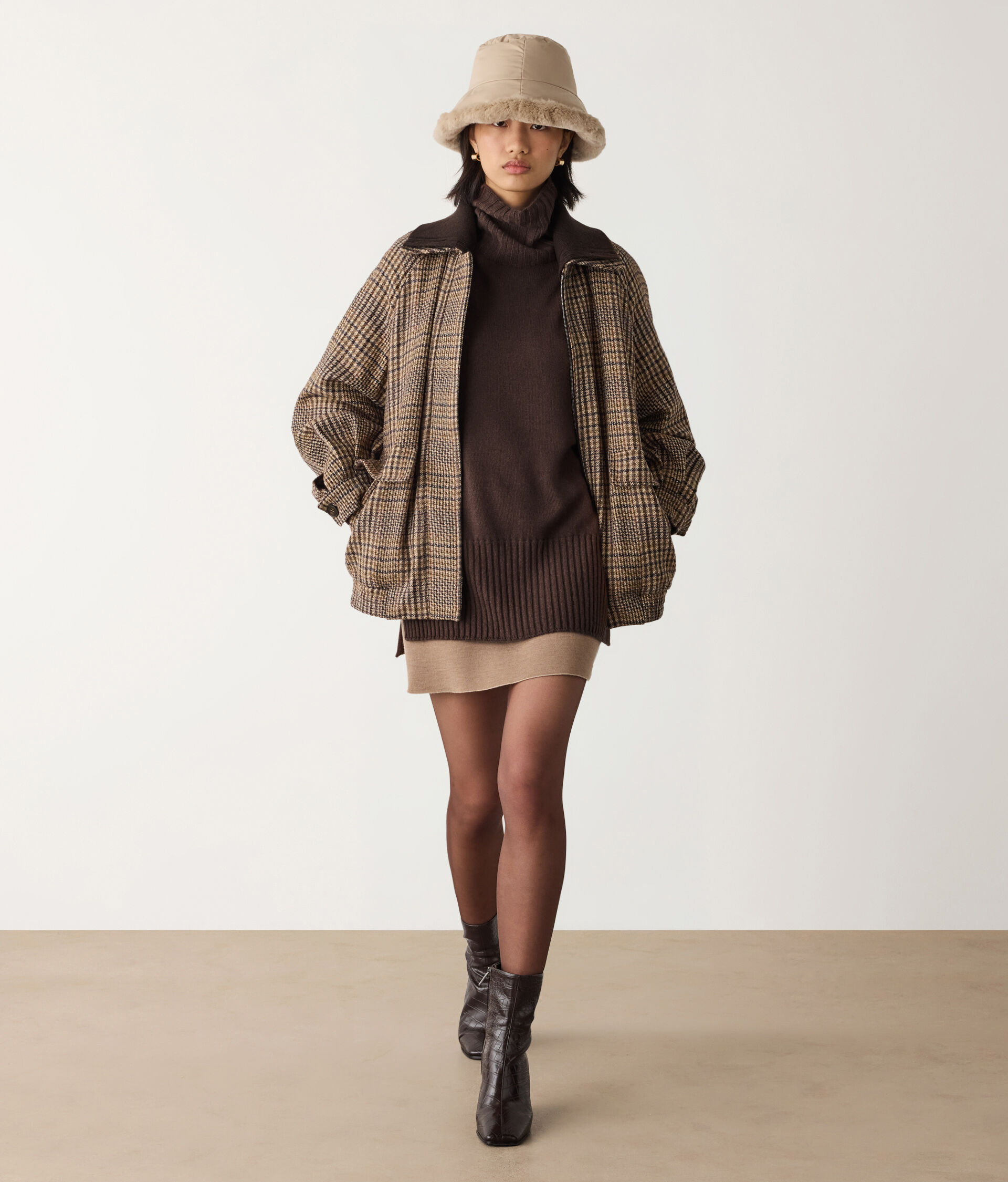 Ultrasoft Cashmere Turtleneck Maxi Jumper