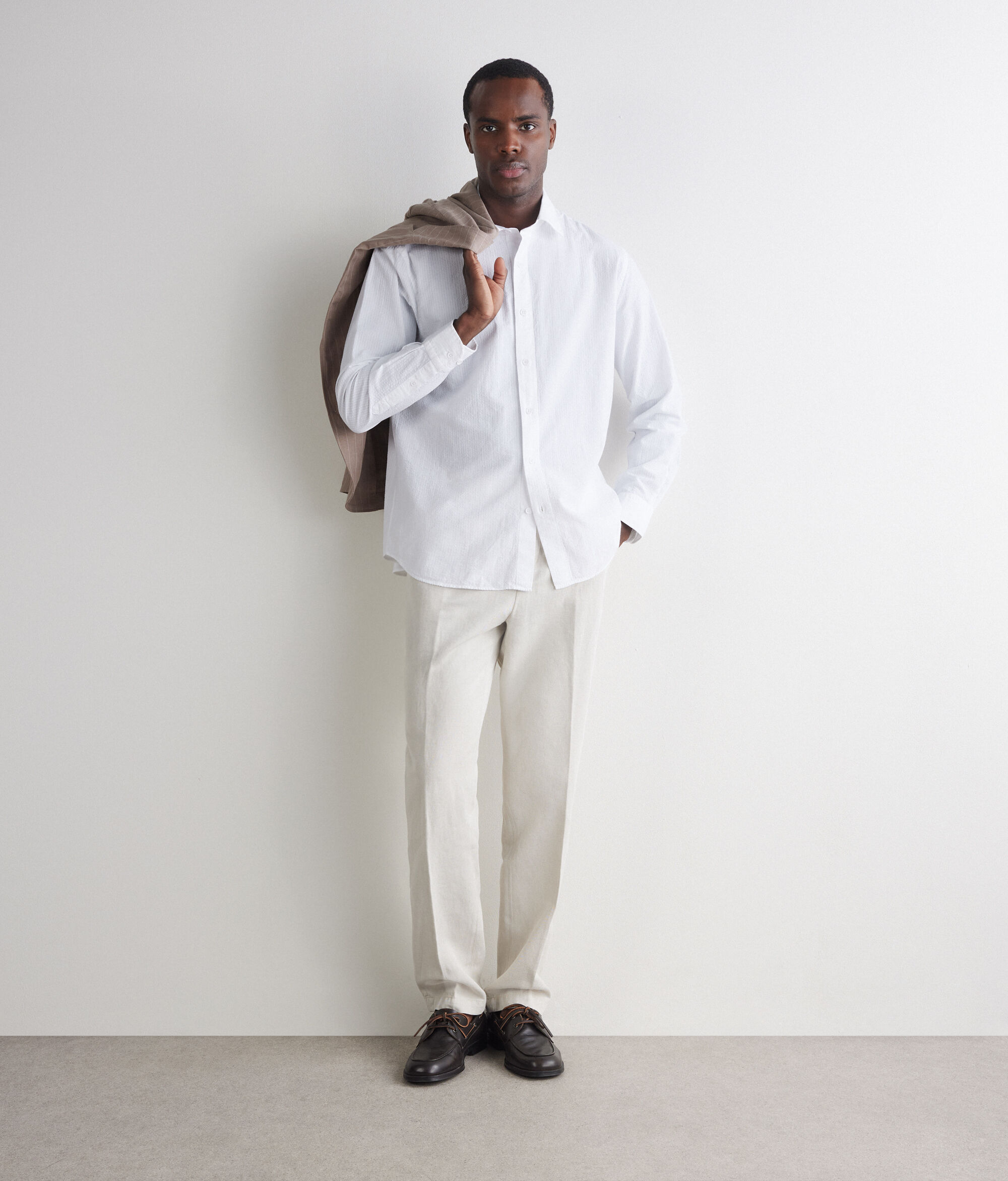 Camisa amb textura seersucker