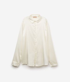 Camicia in Raso Seta con Bottoni