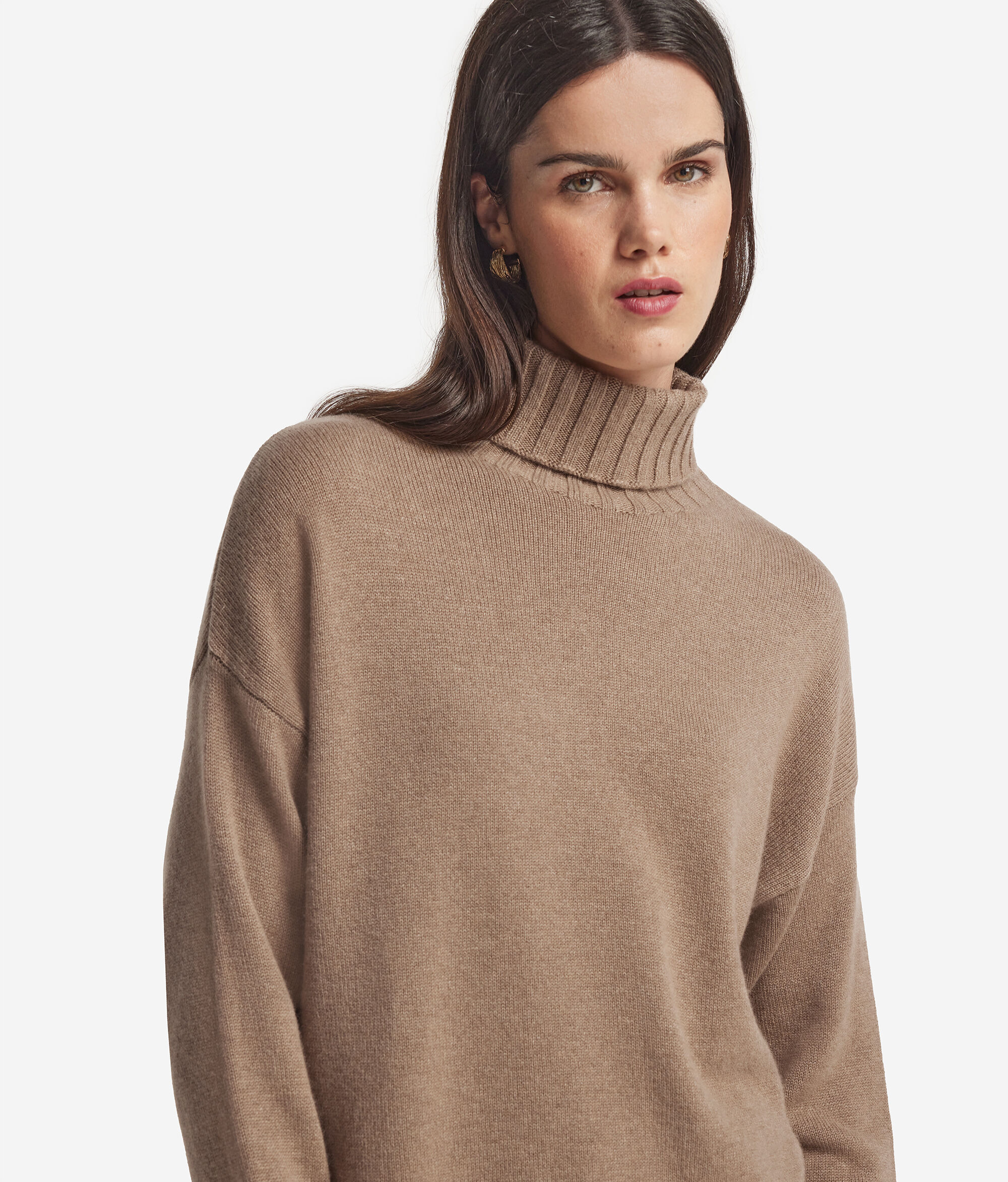 Maxi-Rollkragenpullover aus Kaschmir Ultrasoft