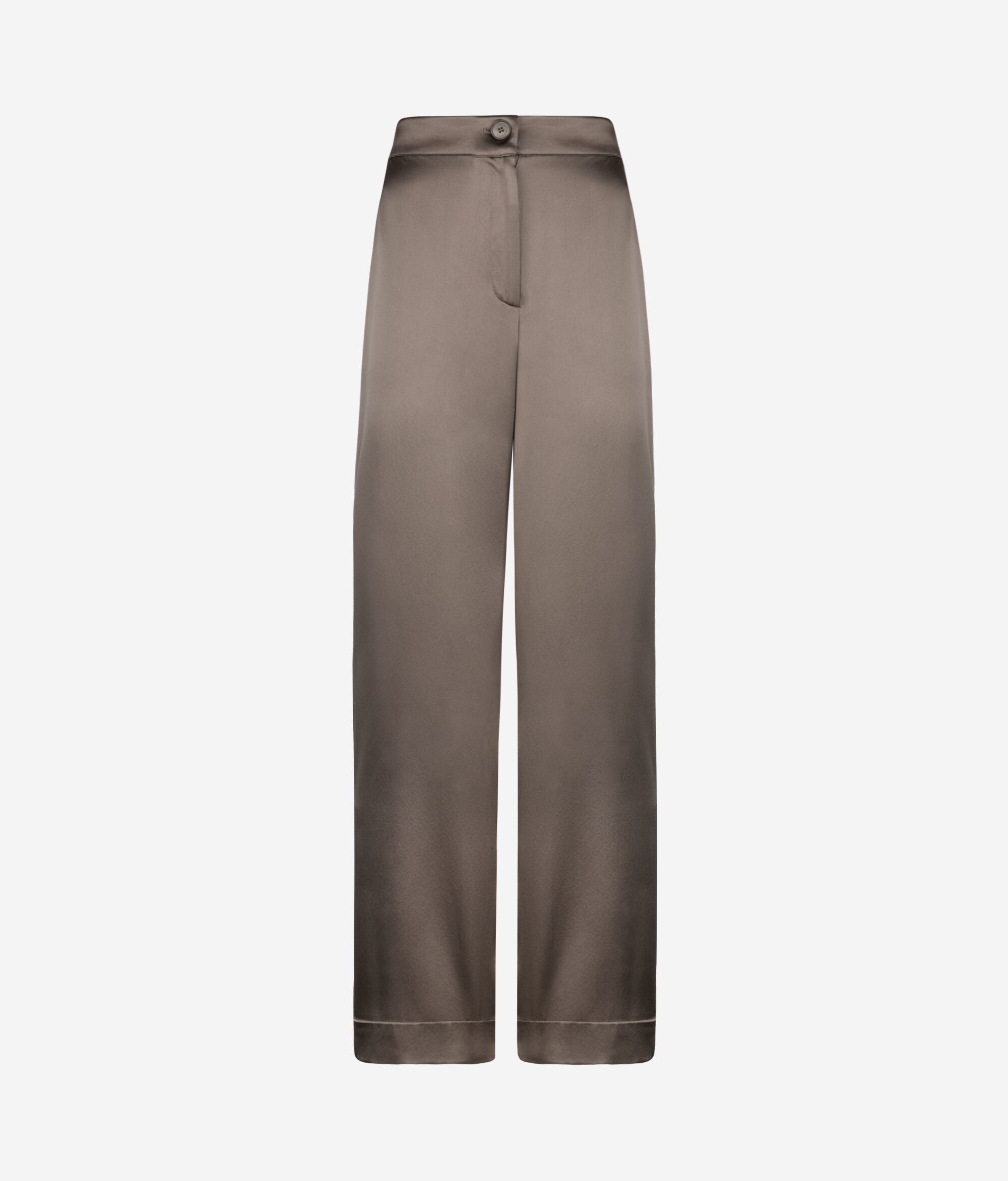 Weite Hose aus Seidensatin