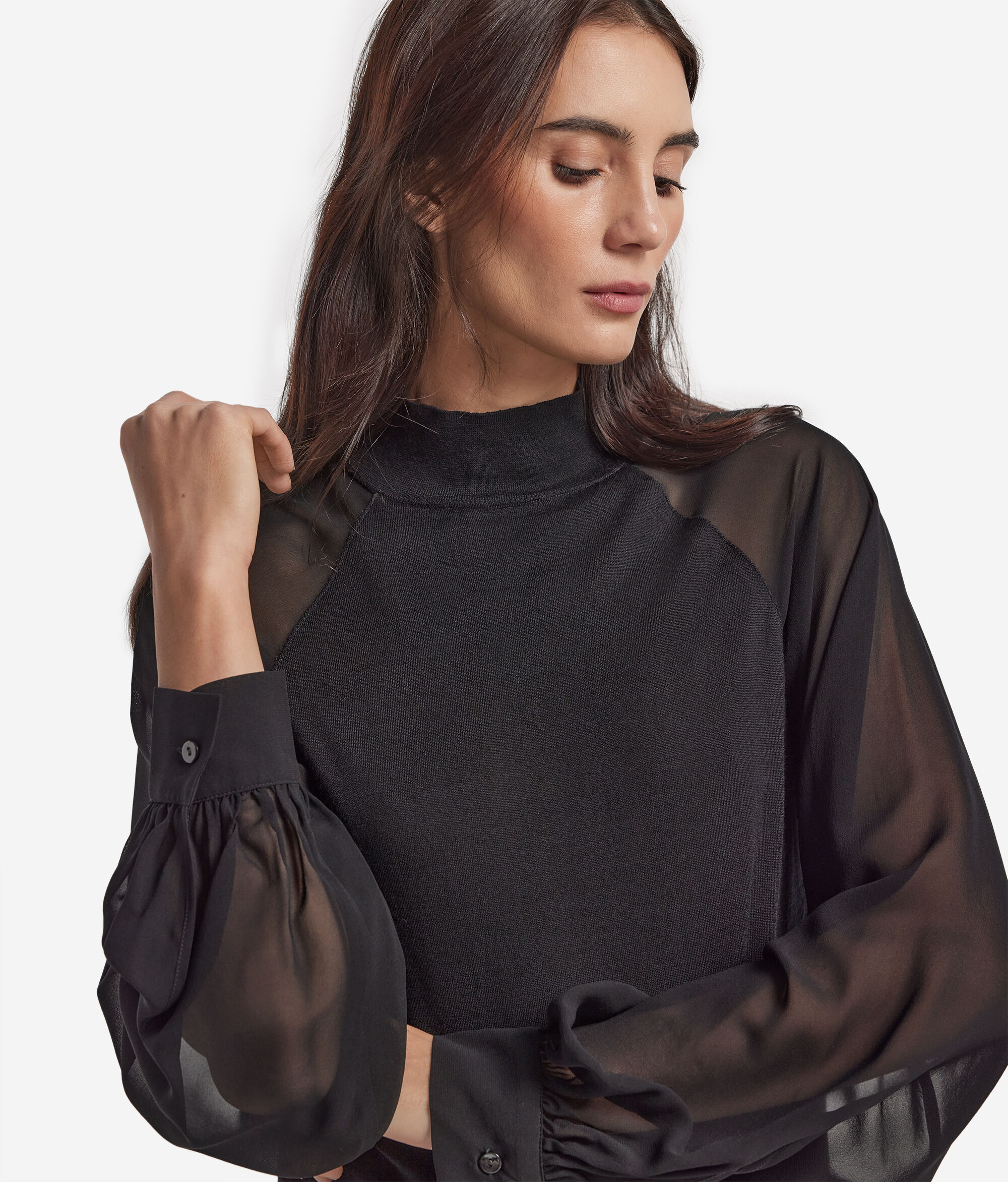 Блуза из шелка и кашемира