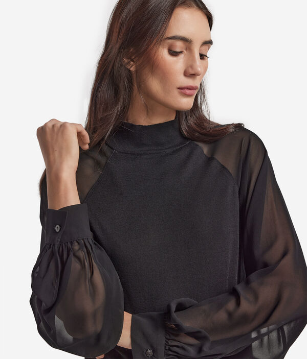 Блуза из шелка и кашемира