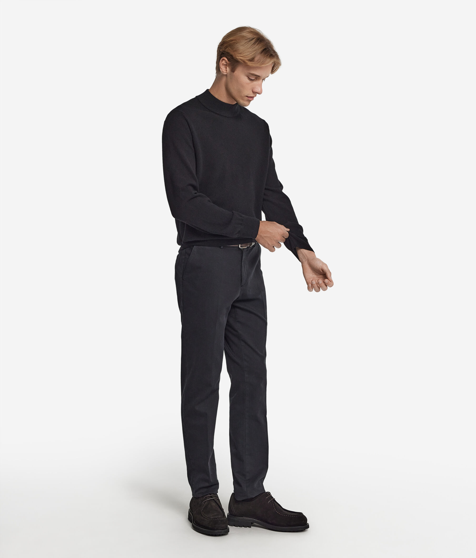 Pull à col montant en cachemire ultra-doux