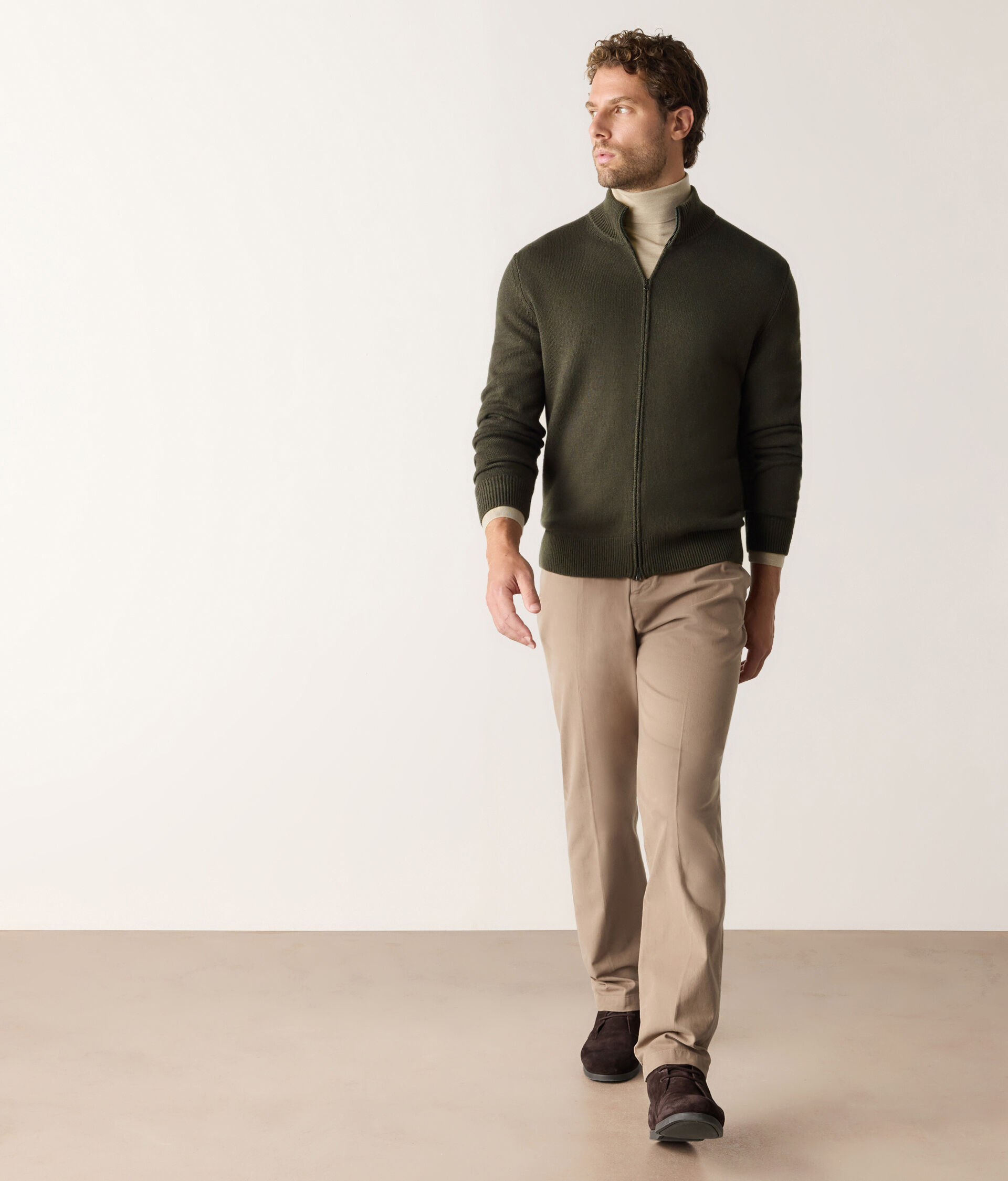 Ultrasoft Cashmere zip-up cardigan