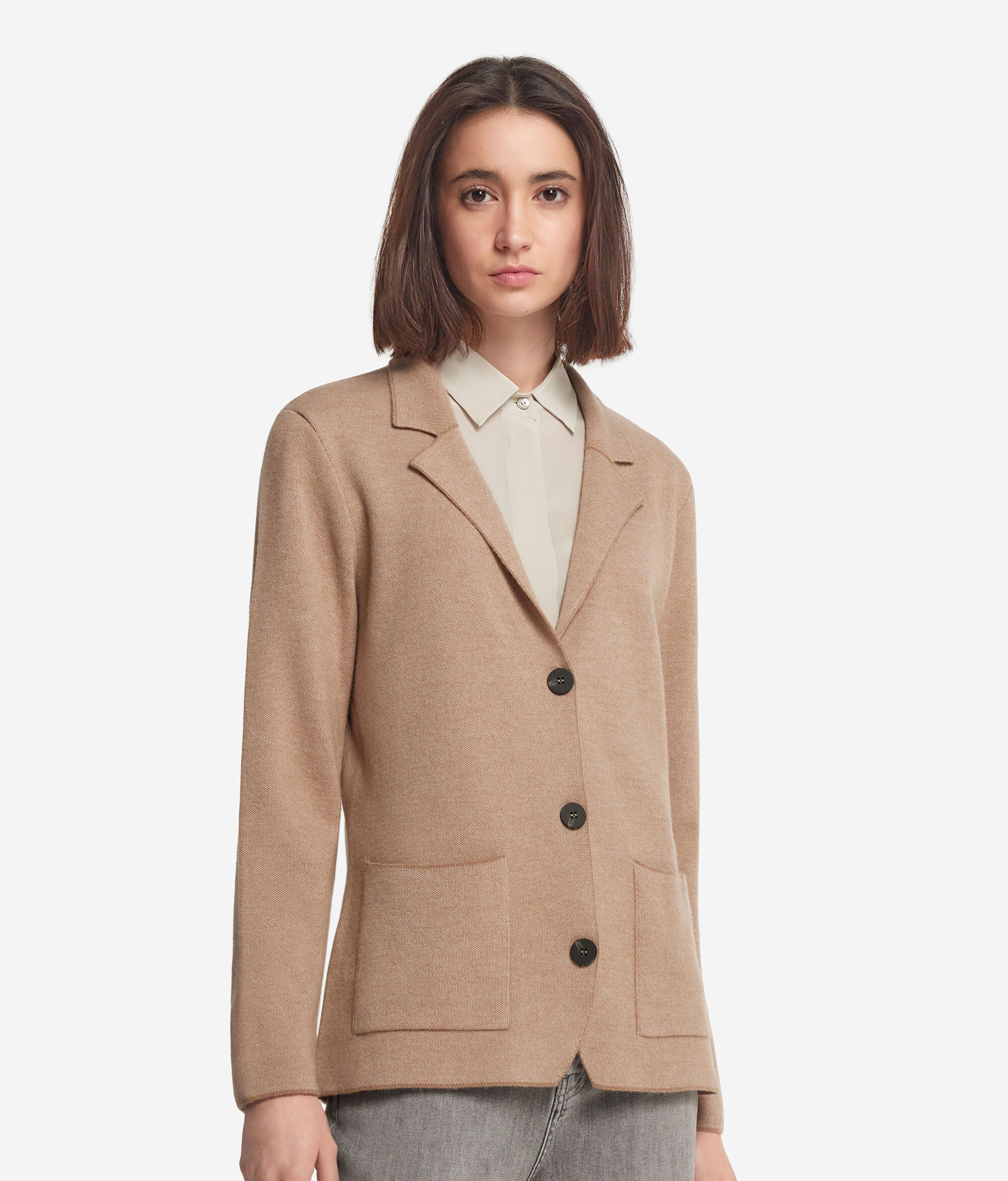 Veste tweed en laine