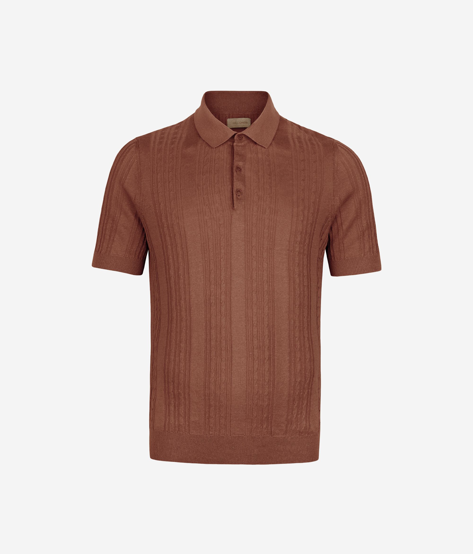 Polo motivo trecce coste