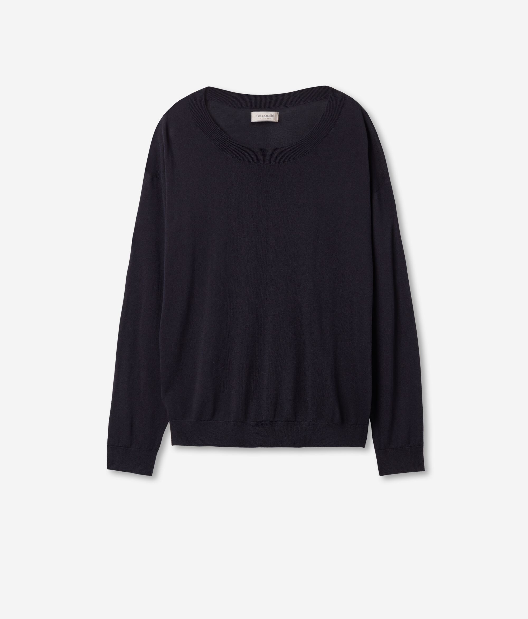 Silk and Cotton Round-Neck Jumper