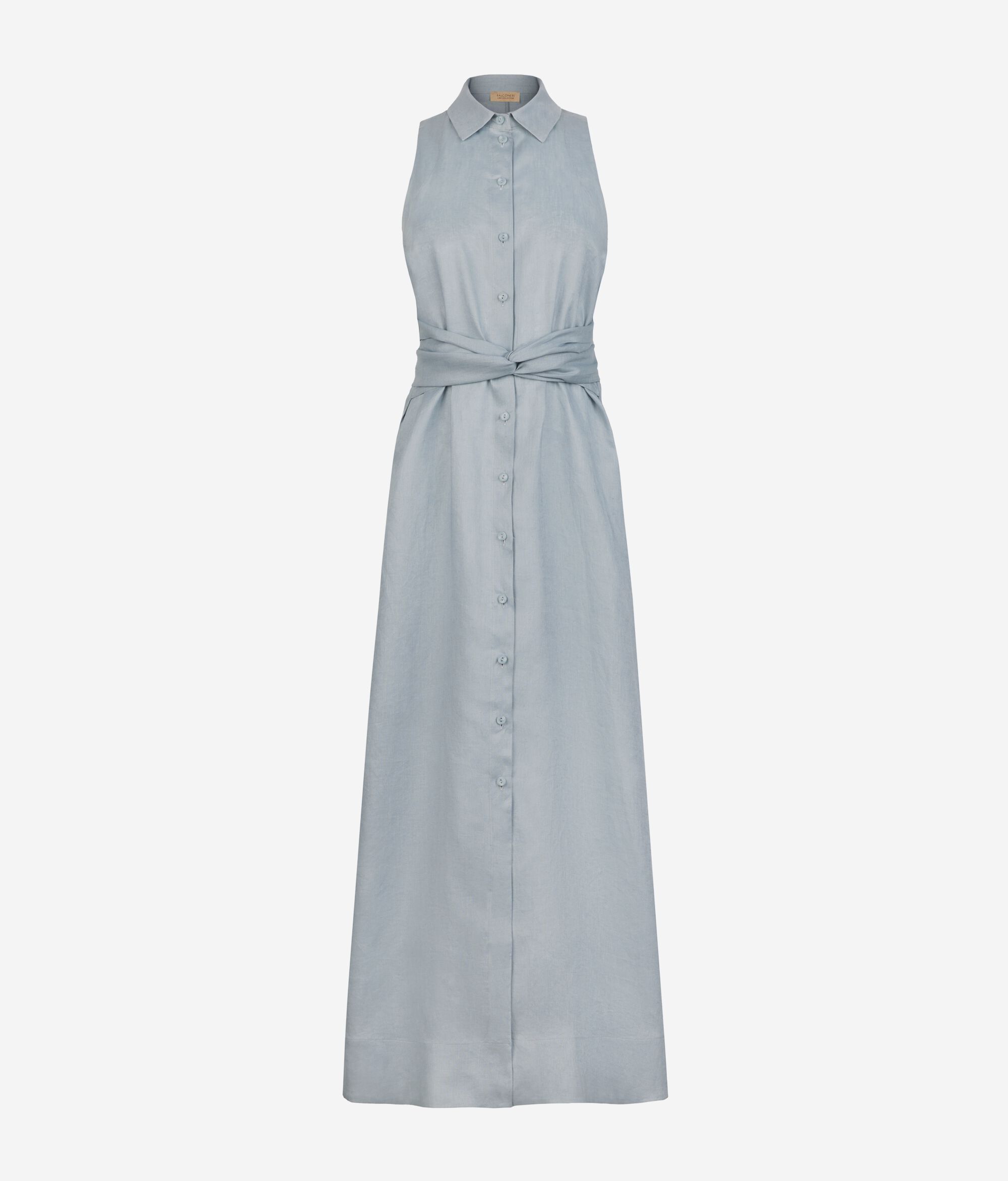 Leinenkleid mit Überkreuzung