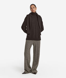 Dolcevita con spacchi in Cashmere Ultrasoft - BROWN - DMLZ228_color_9278