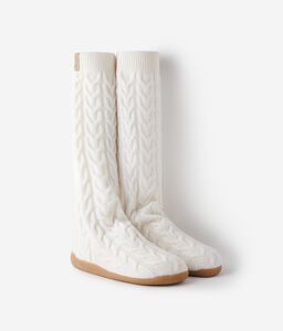 Stivale in Cashmere Ultrasoft - WHITE