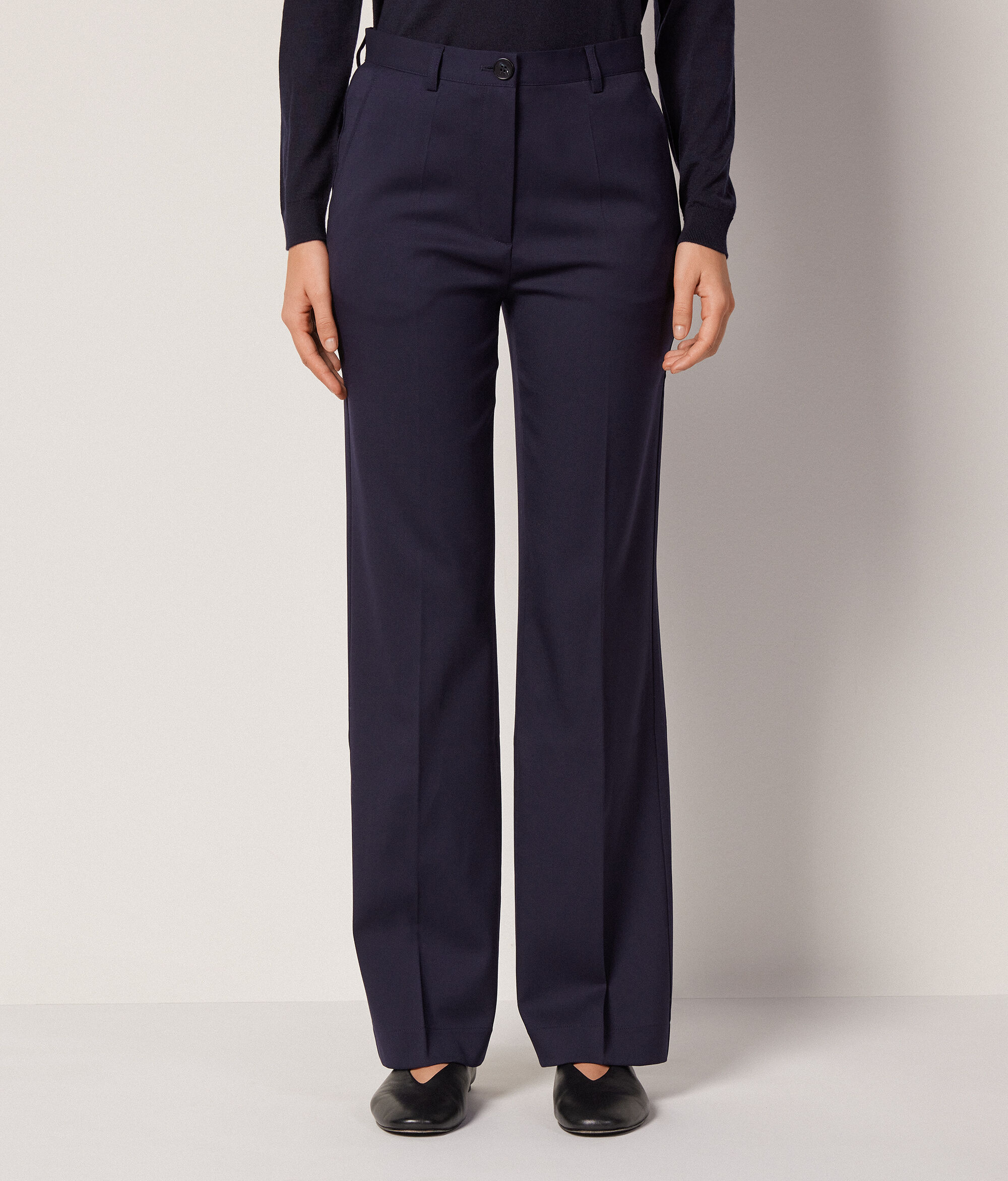 Прямые брюки из шерсти