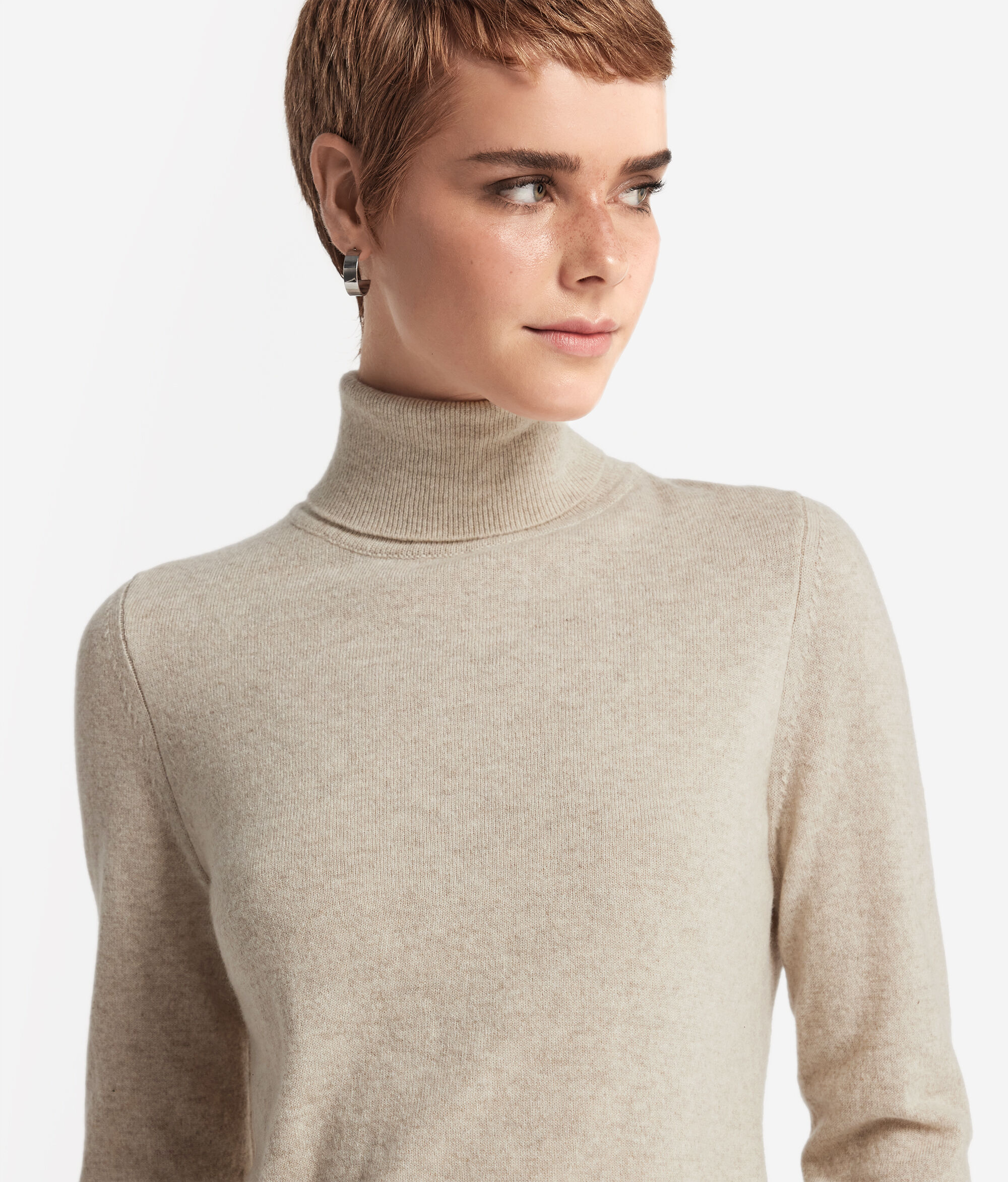 Col roulé femme en cachemire ultra-doux