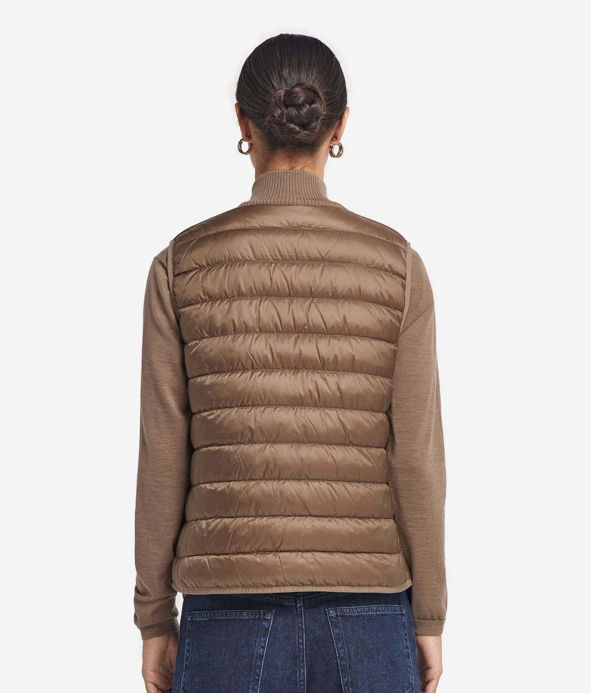 Plumífero con cashmere reversible