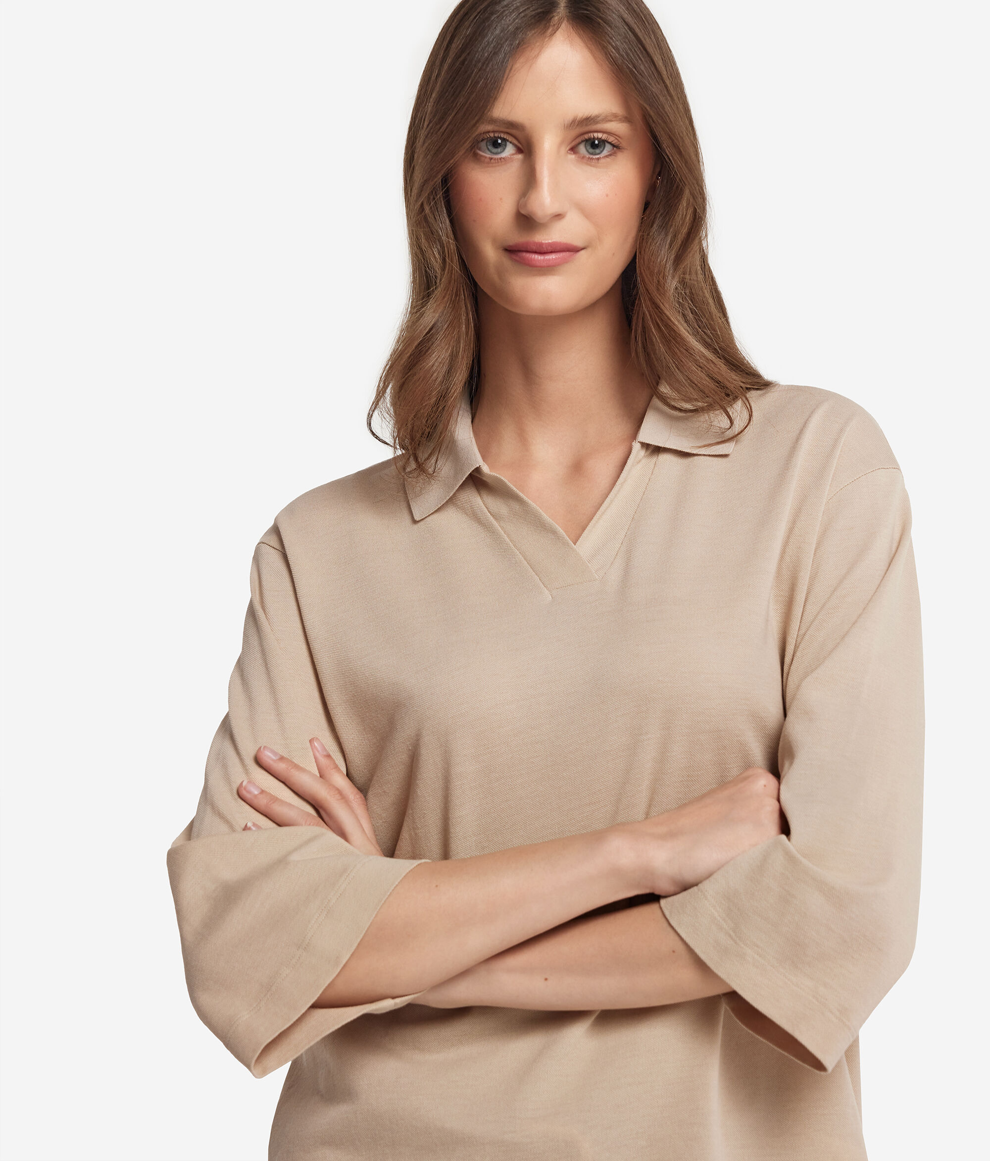 Cotton Piqué and Silk Polo