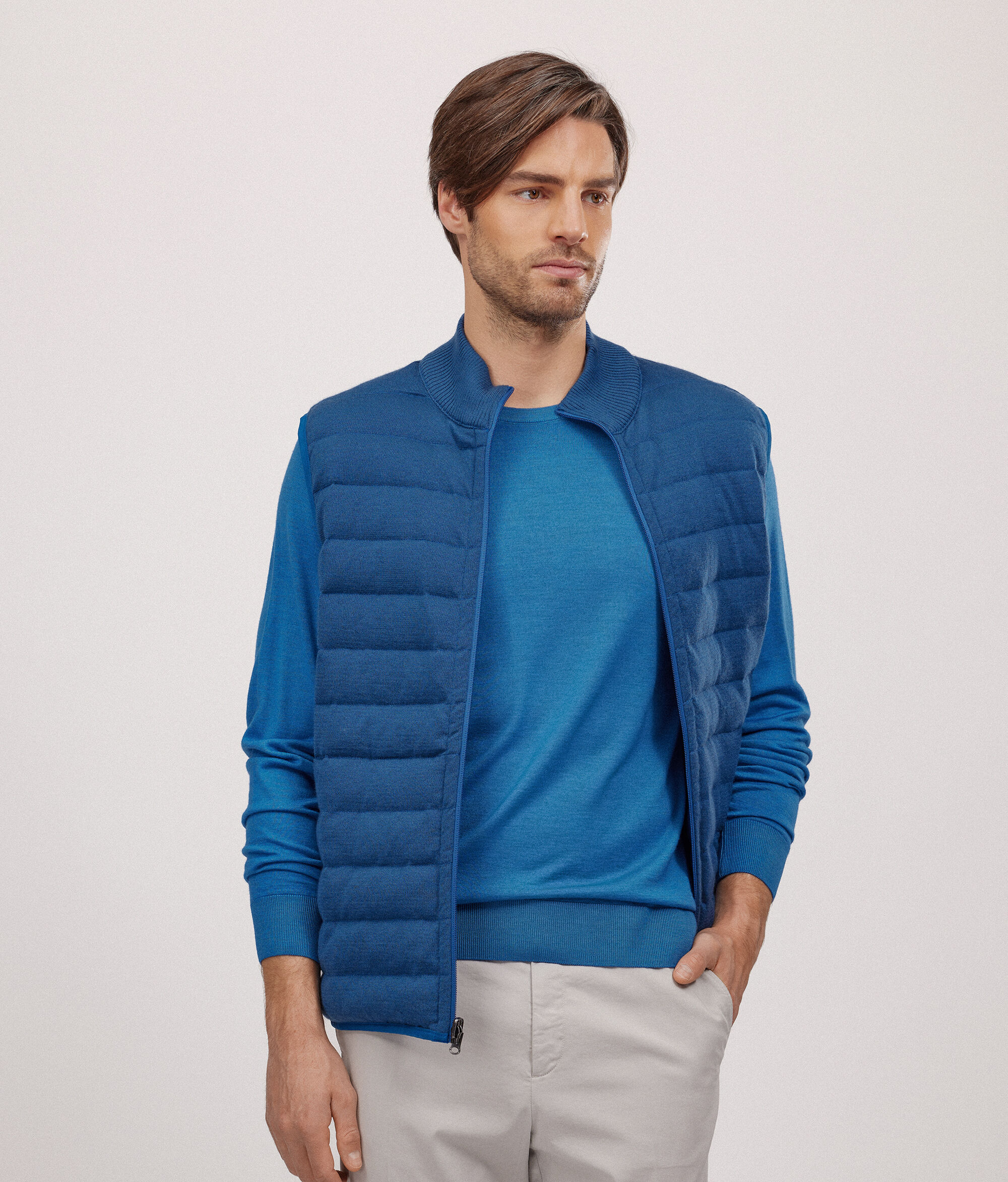 Pull homme en cachemire ultra-fin à col rond