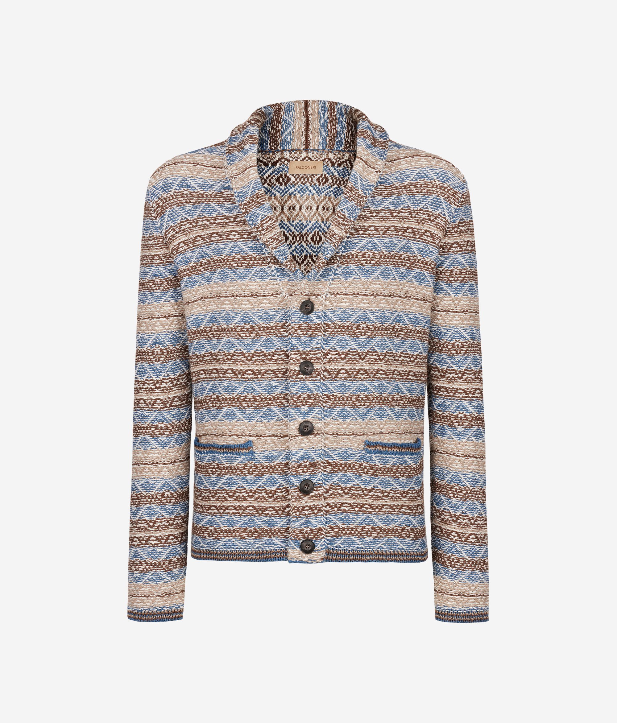 Кардиган из хлопка и шелка