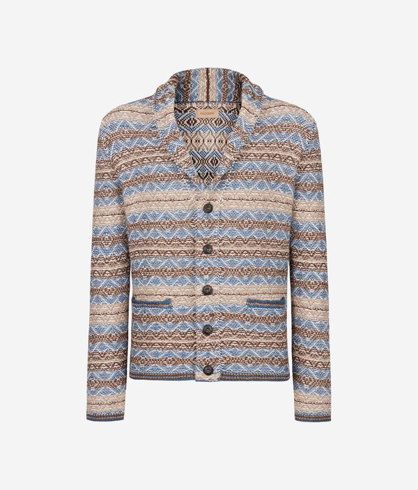 Кардиган из хлопка и шелка