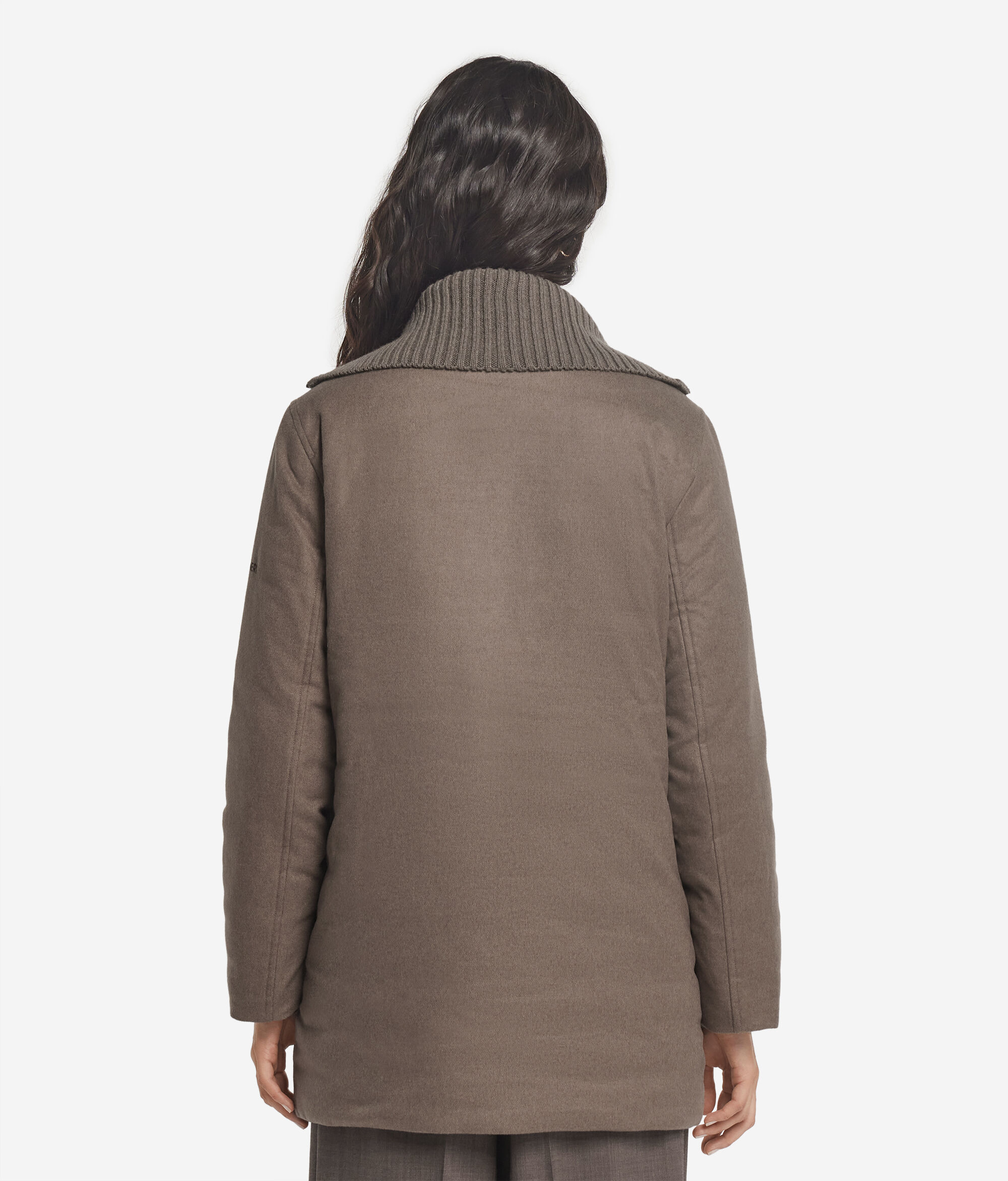 Silk and cashmere down jacket