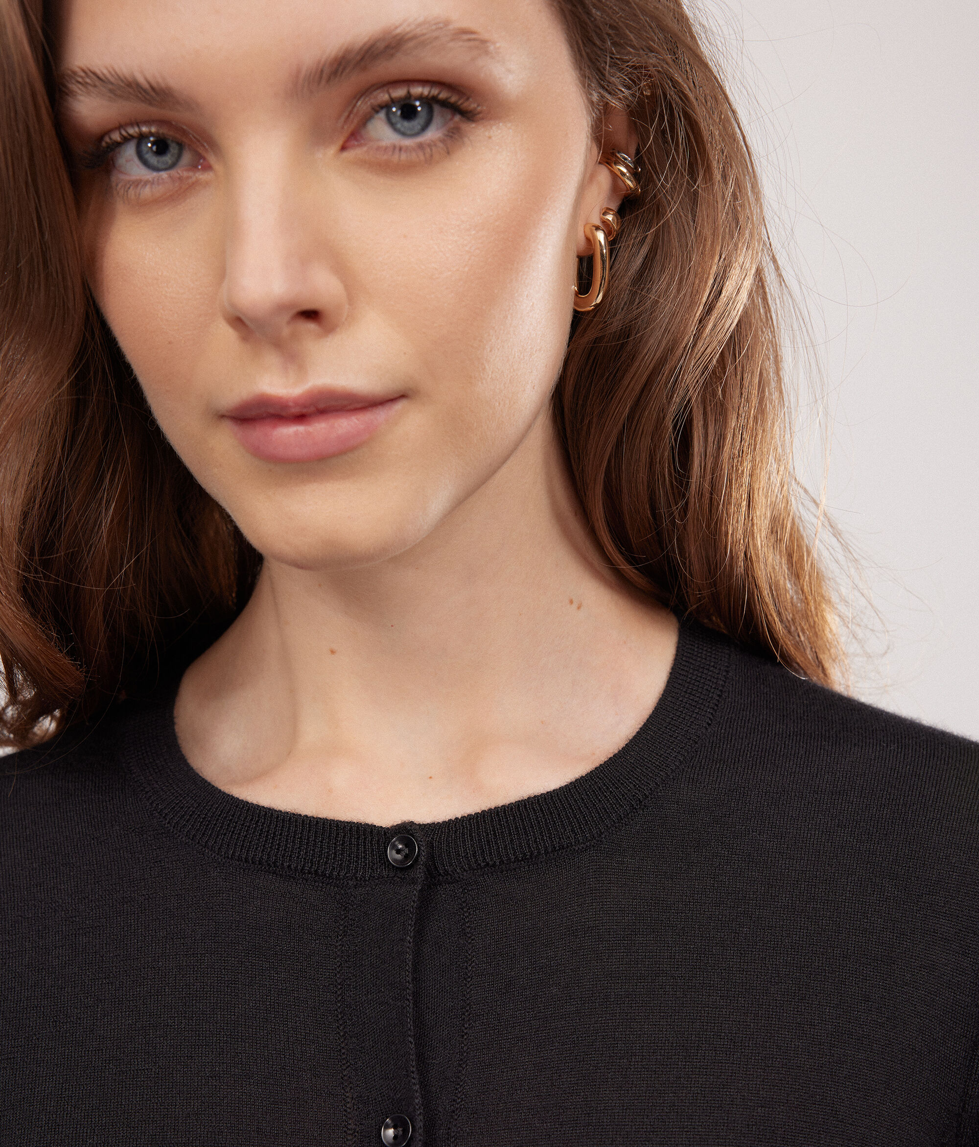 Ζακέτα με Στρογγυλή Λαιμόκοψη από Ultrafine Cashmere