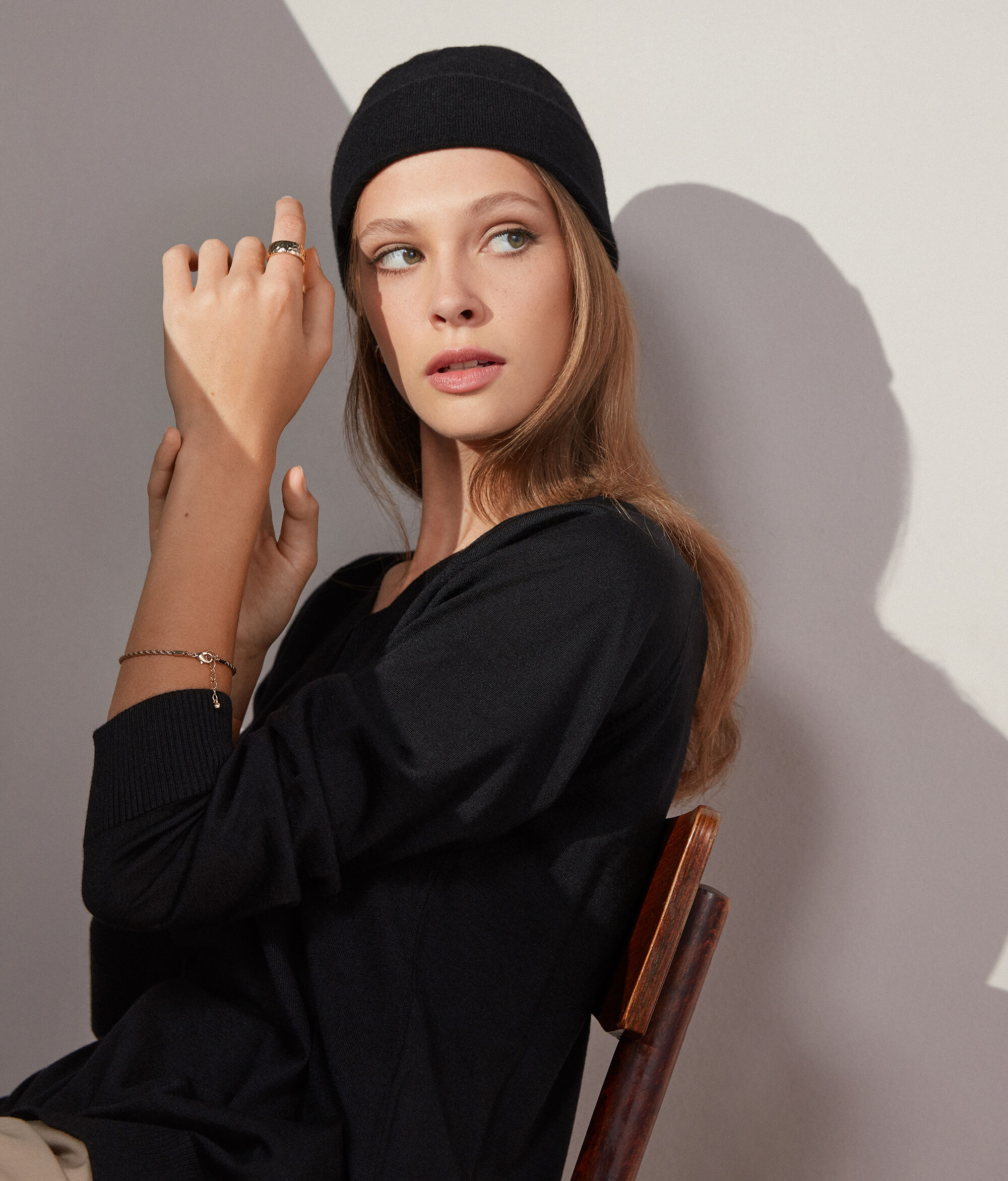 Bonnet en cachemire ultra-doux