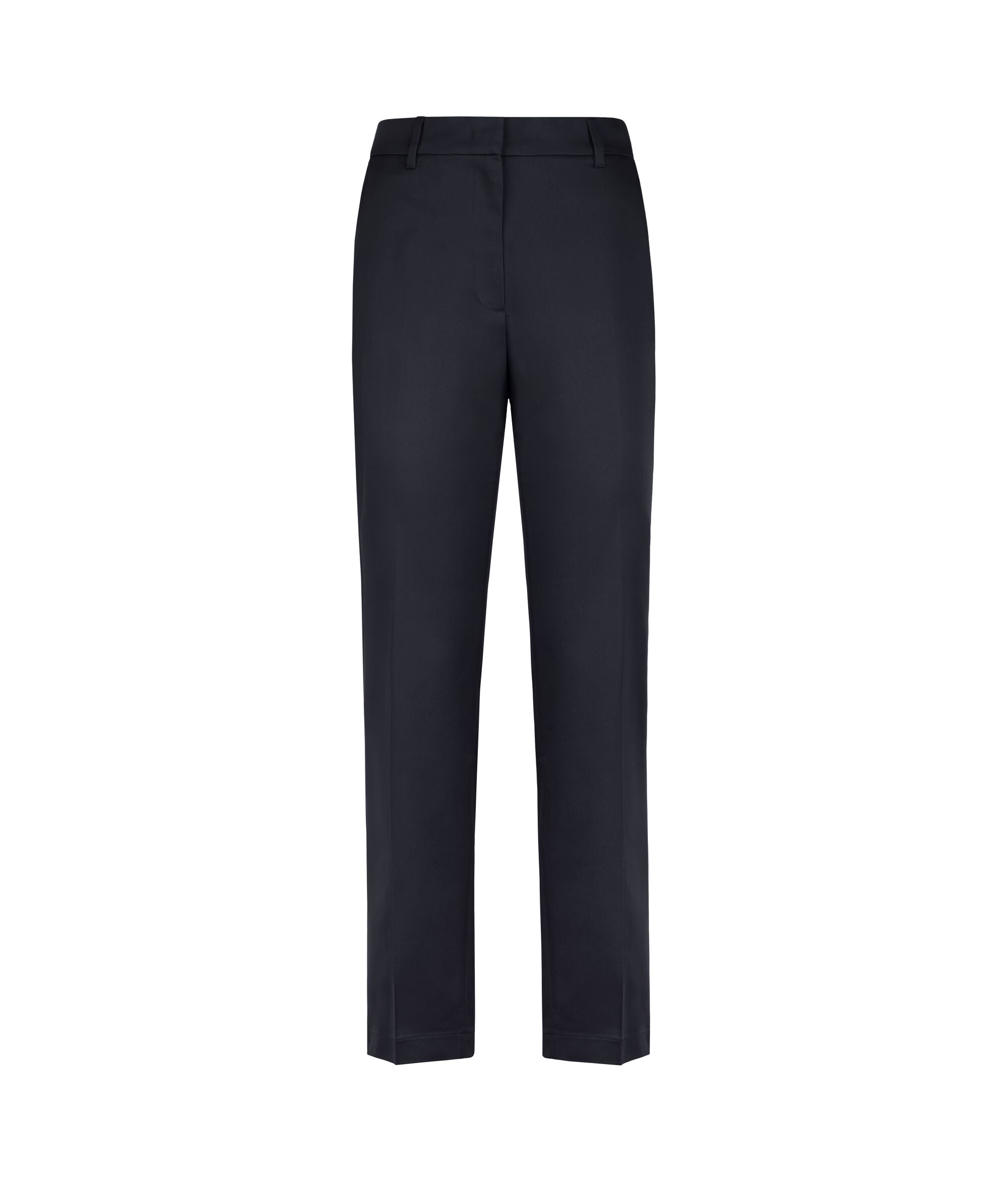 Zipped Cigarette Trousers Colore Navy Blue