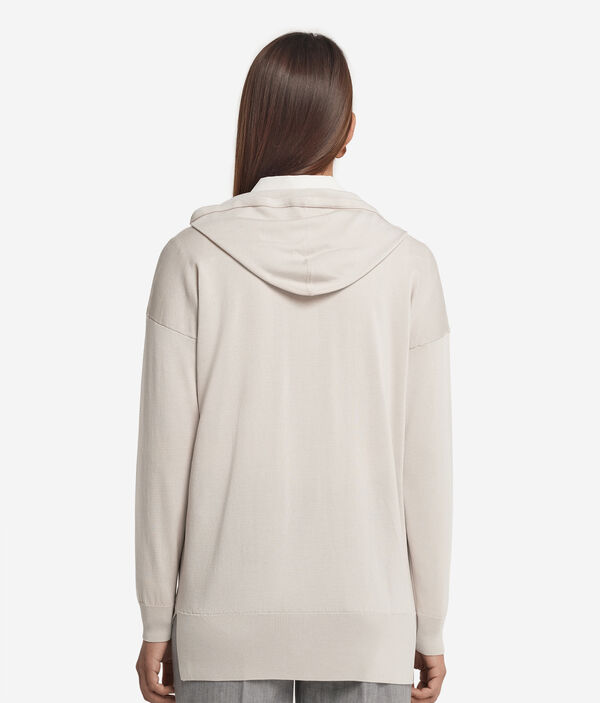 Толстовка из шелка и хлопка