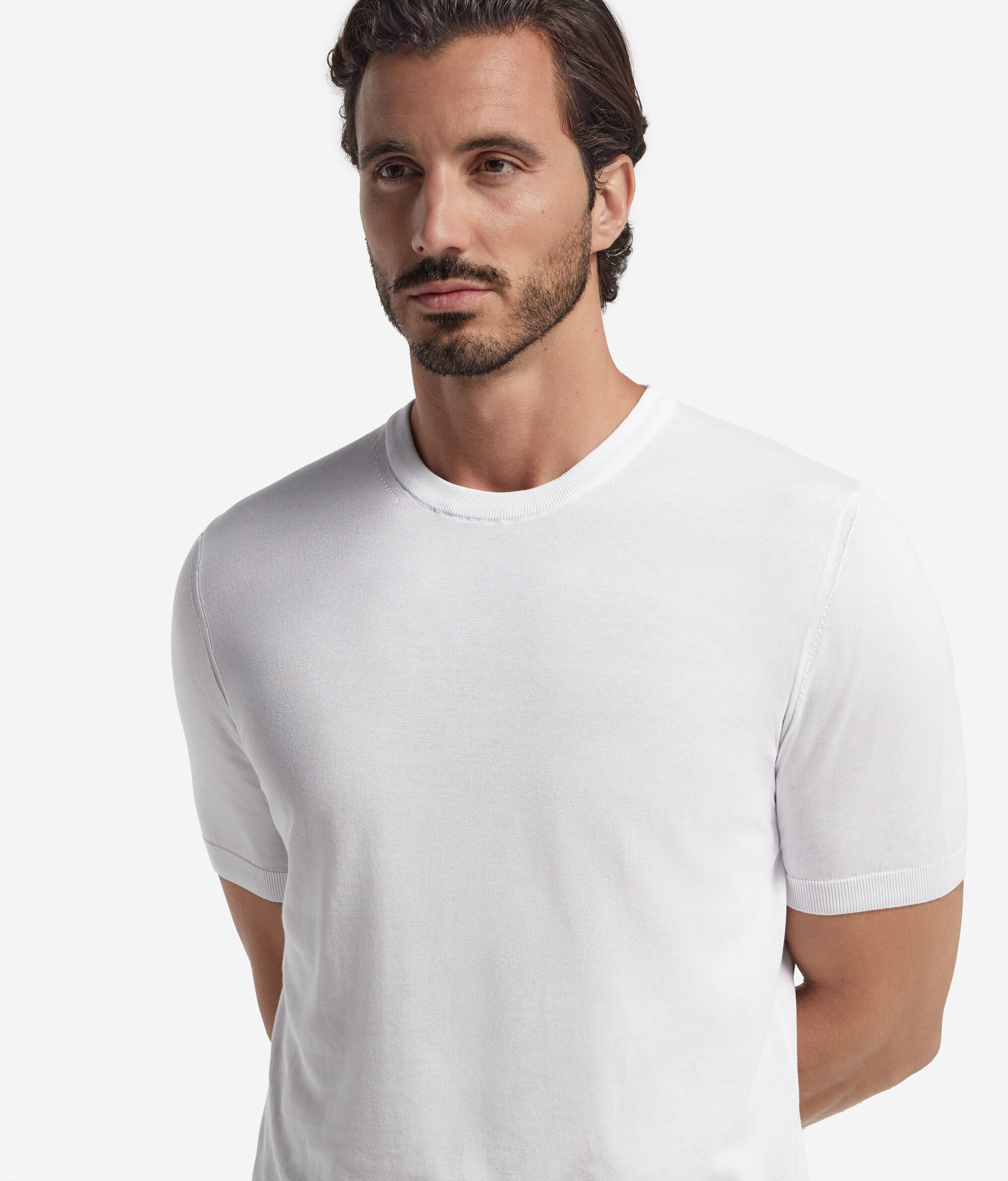 Short-Sleeve Fresh Cotton Crew Neck T-Shirt