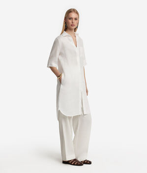 Hemdblusenkleid aus Leinen