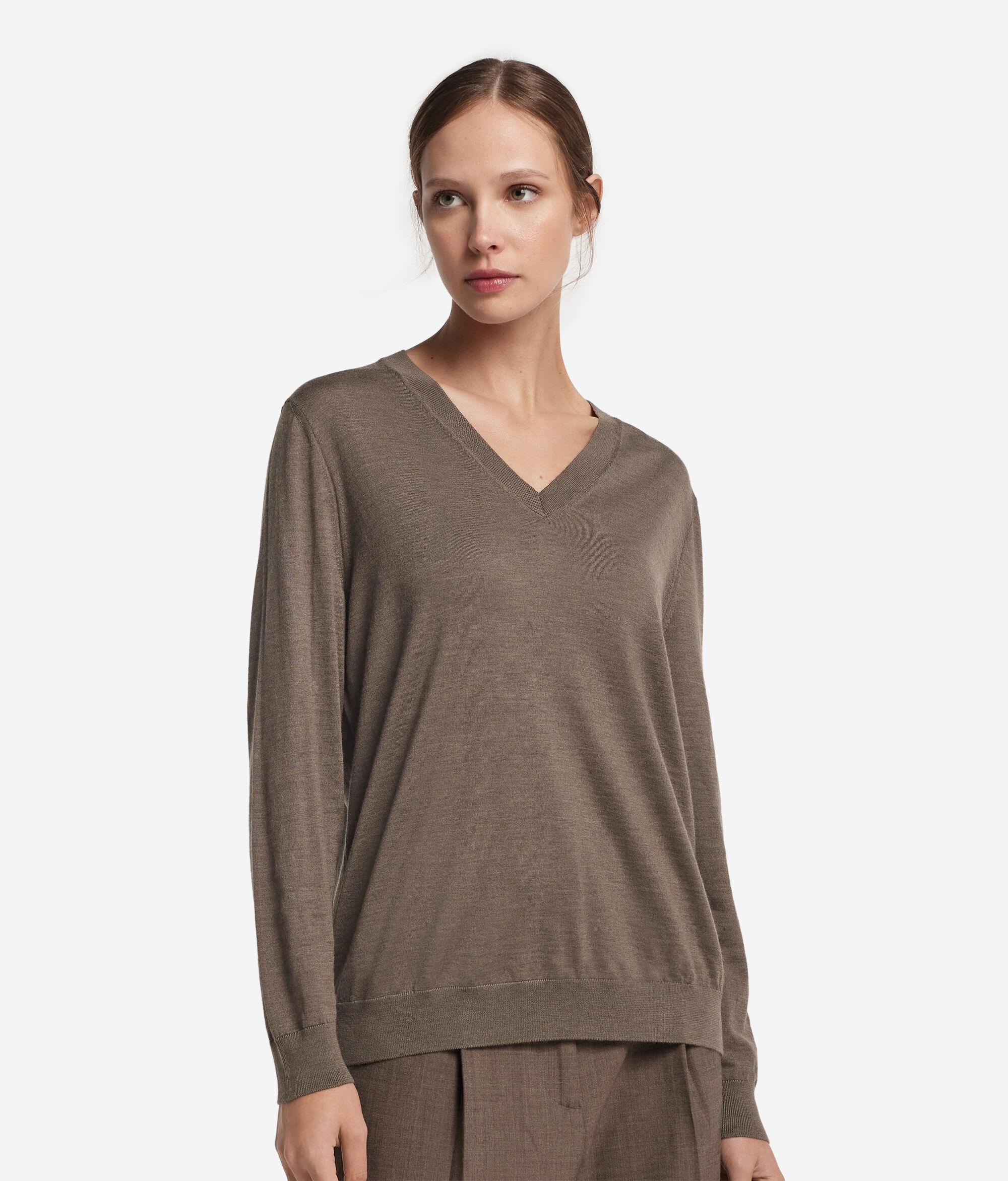 Ultrafine Cashmere V-Neck Jumper