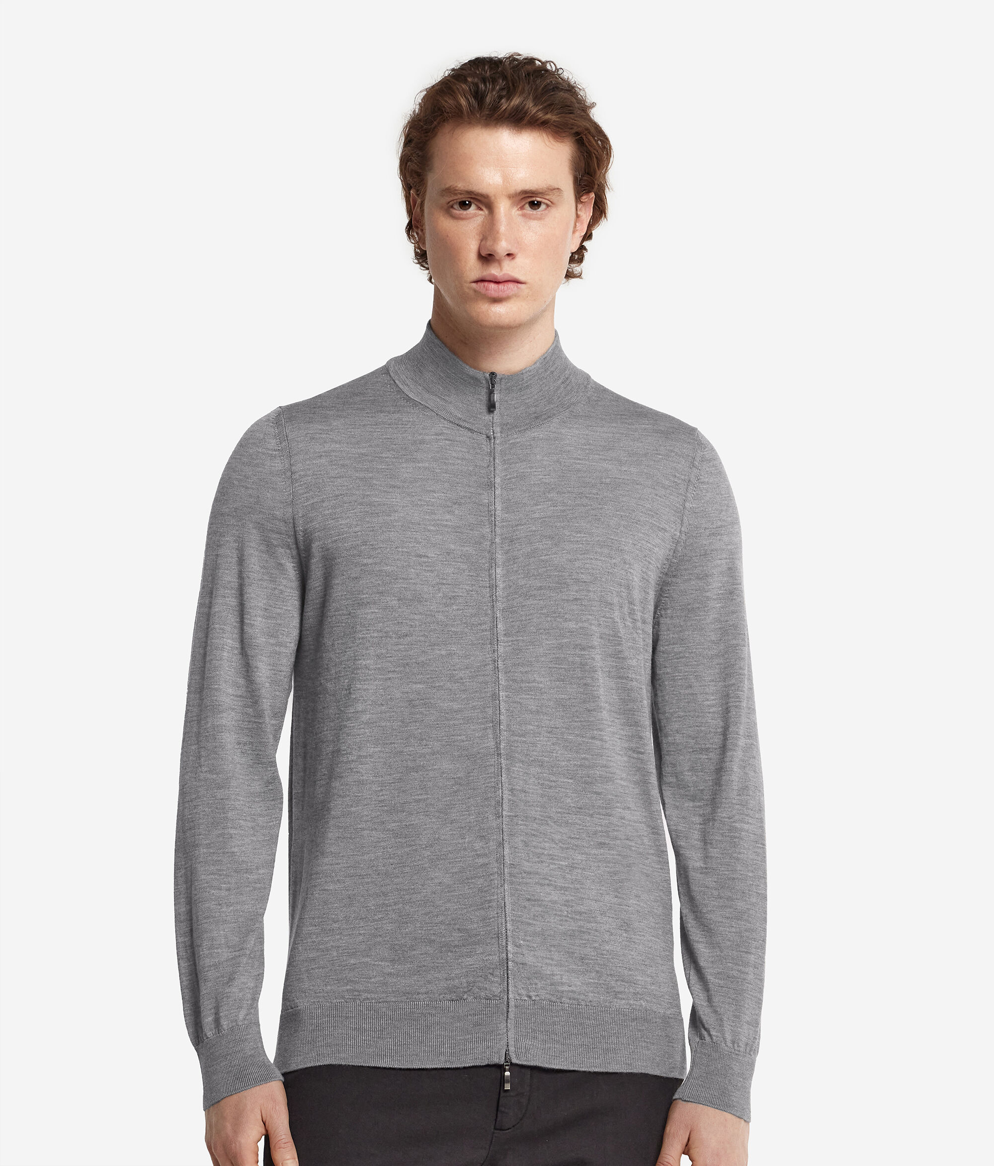 Cardigan mit Reißverschluss aus Kaschmir Ultrafine
