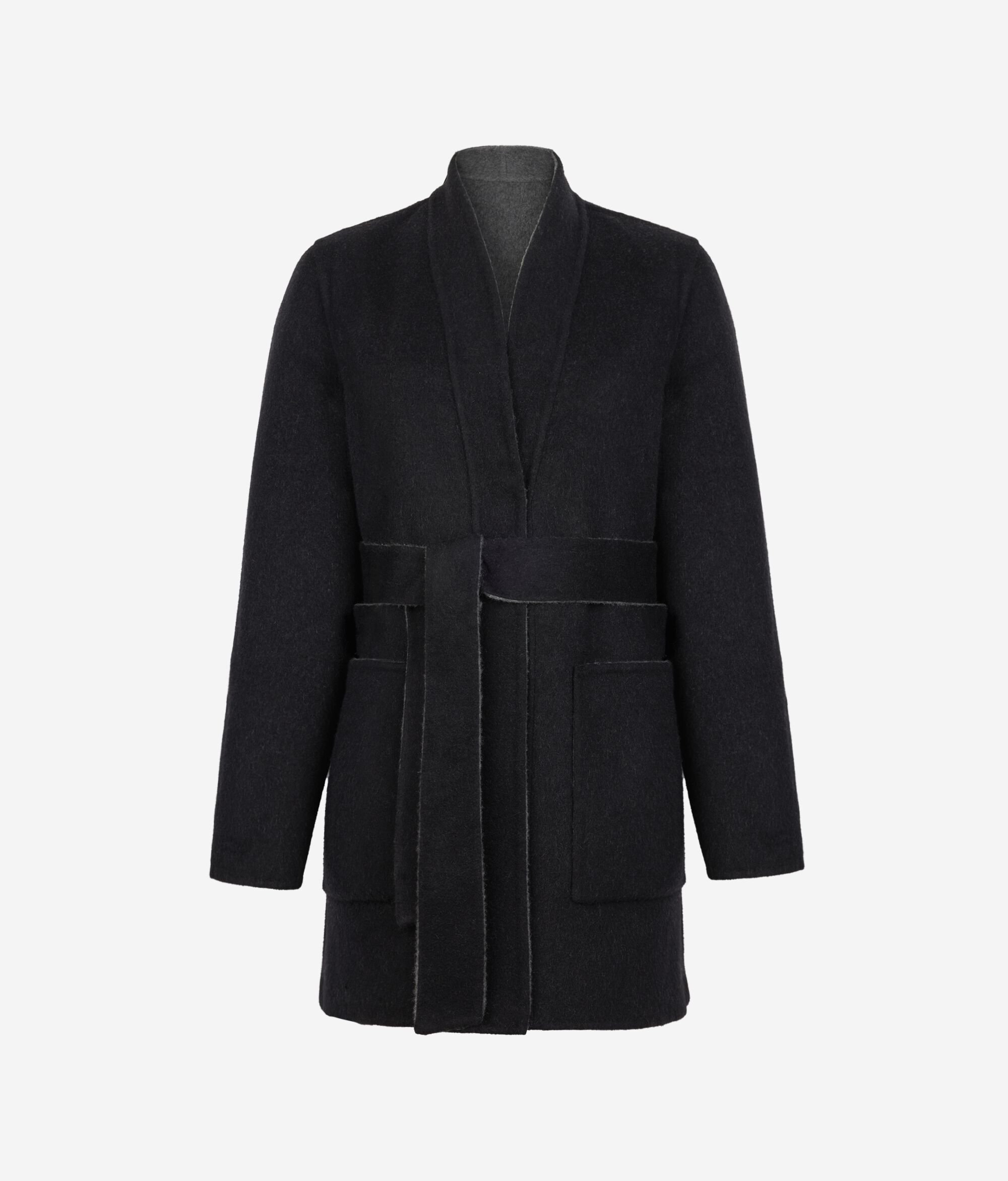 Reversible cashmere coat