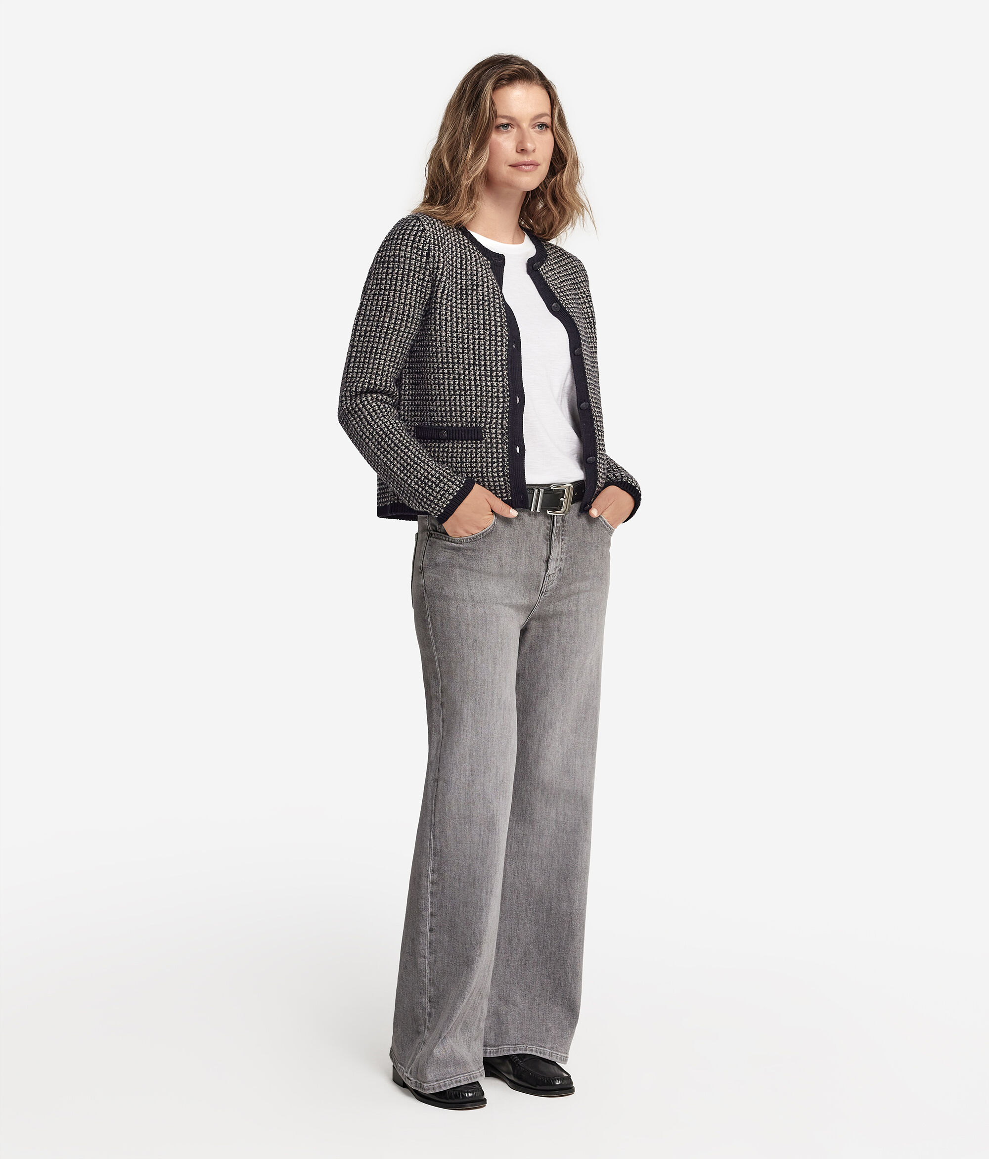Wool Round-Neck Jacket