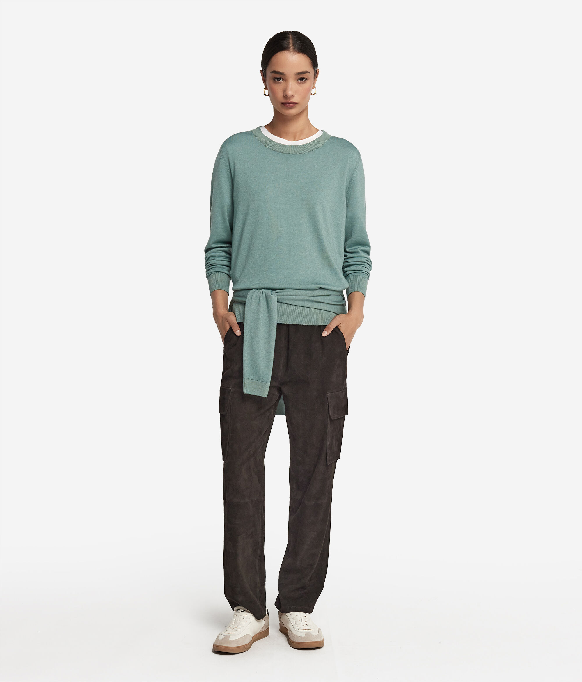 Sweter z okrągłym dekoltem z kaszmiru Ultrafine