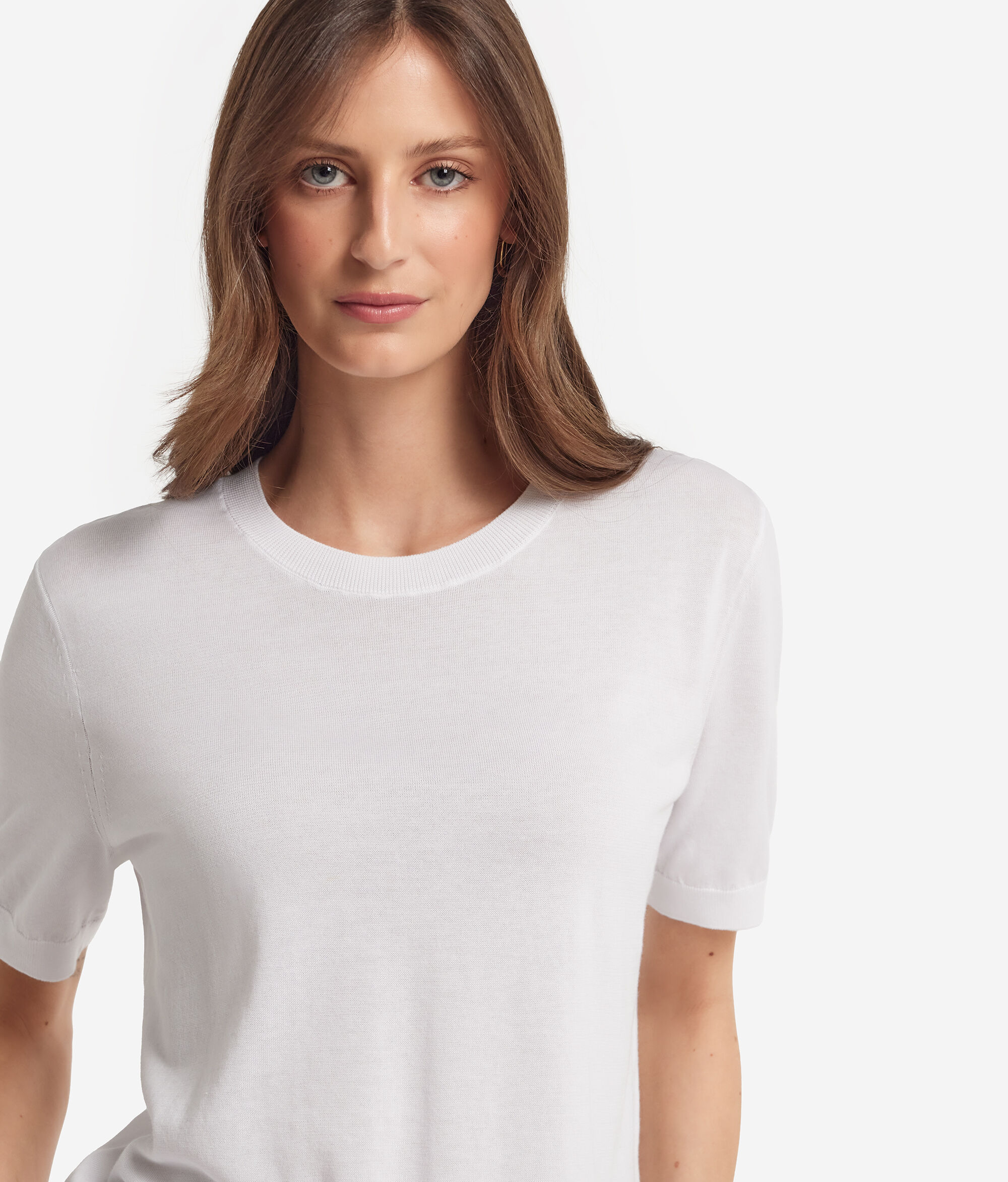 Crew-Neck Cotton T-Shirt Fresh