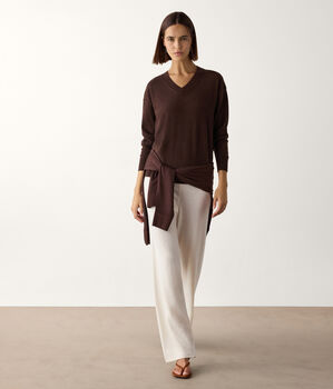 Maglia con scollo a V in Cashmere Ultrasoft