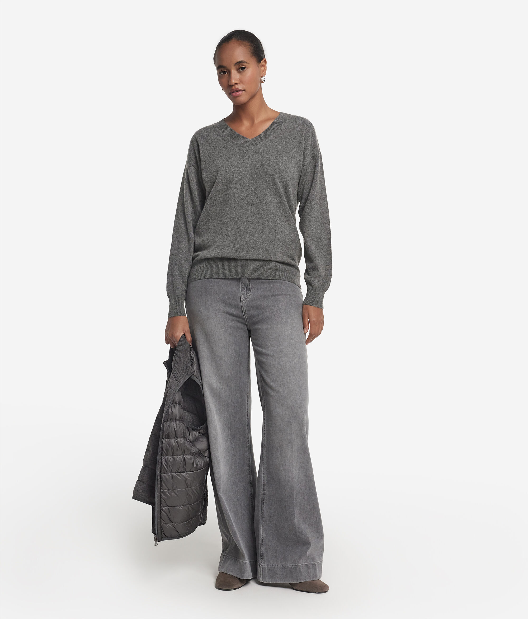 Maglia con scollo a V in Cashmere Ultrasoft