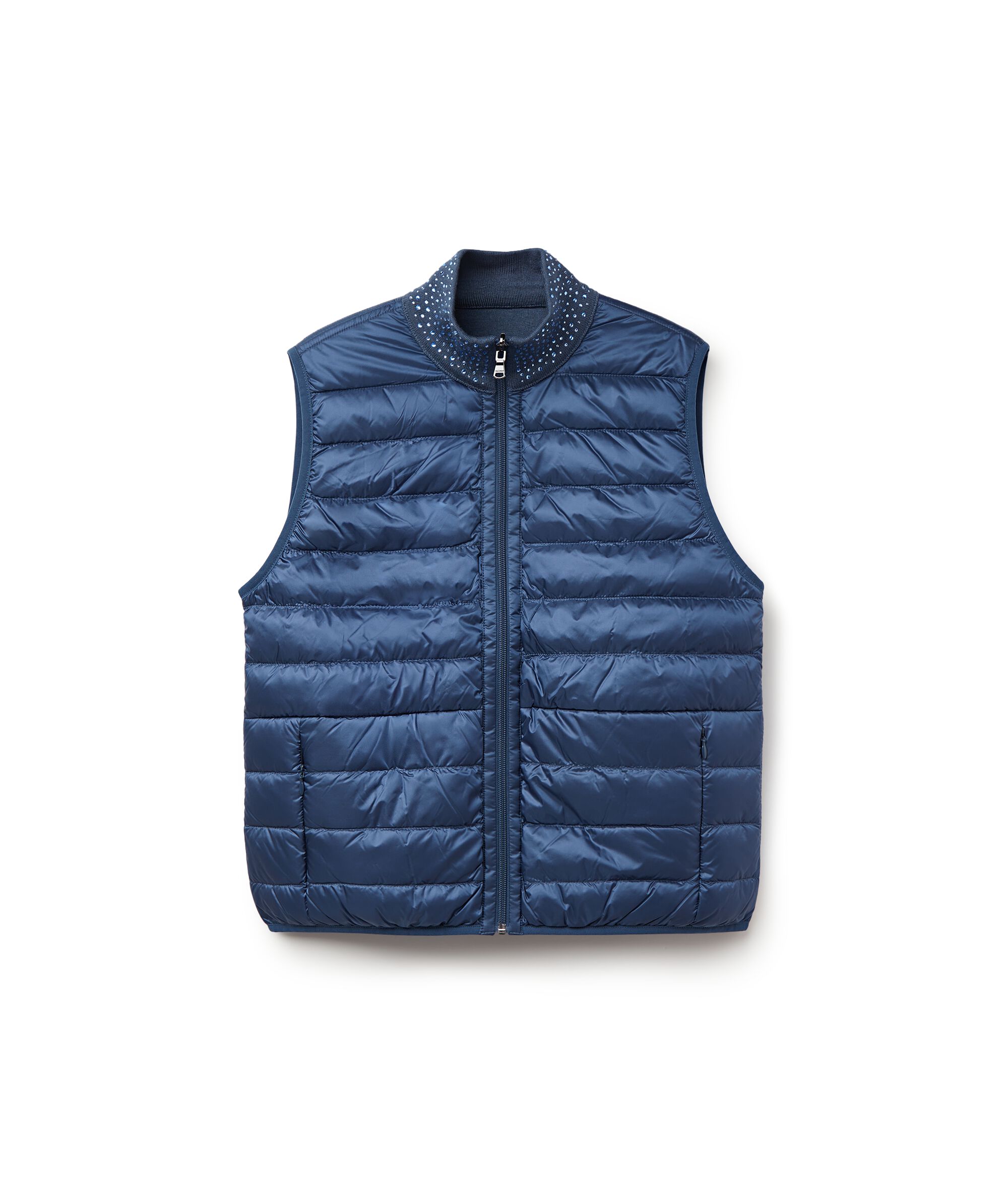 Αμάνικο Μπουφάν Διπλής Όψης με Στρας από Ultrafine Cashmere_9222