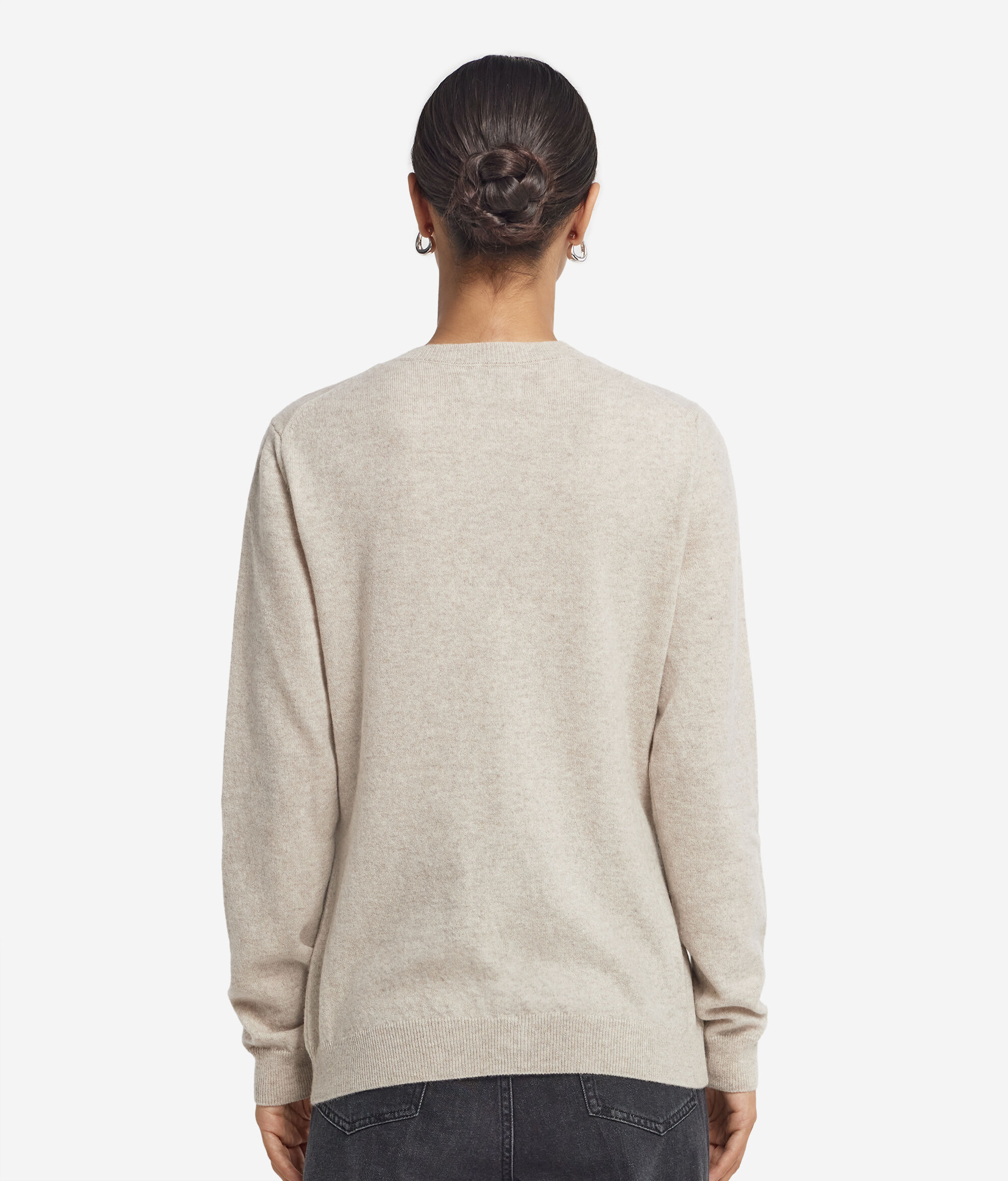 Rebeca con cuello redondo de cashmere ultrasoft