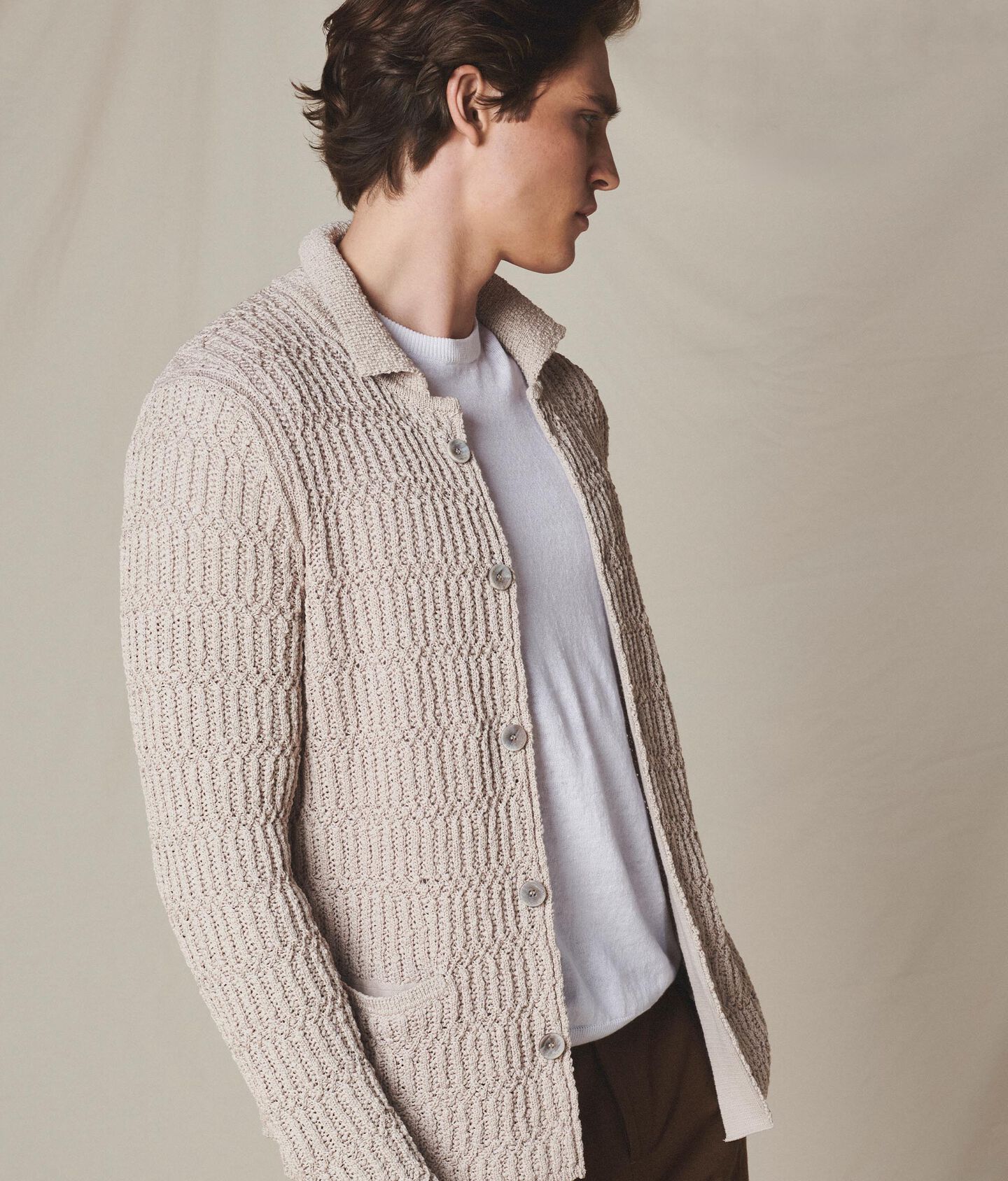 Giacca Punto Mosso In Cotone Giacche E Blazer Falconeri giacca-punto-mosso-in-cotone-giacche-e-blazer-falconeri
