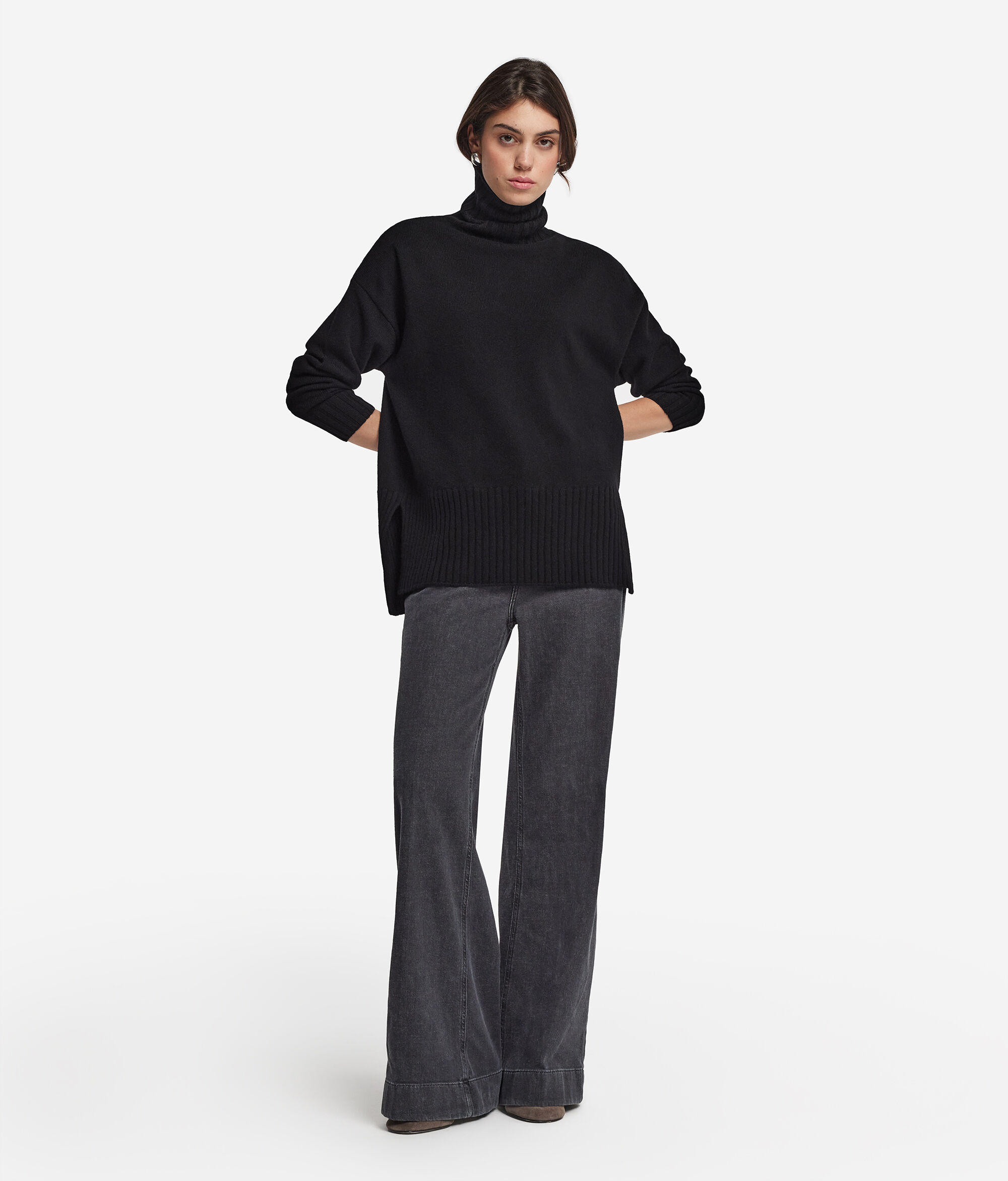 Maxi-Rollkragenpullover aus Kaschmir Ultrasoft