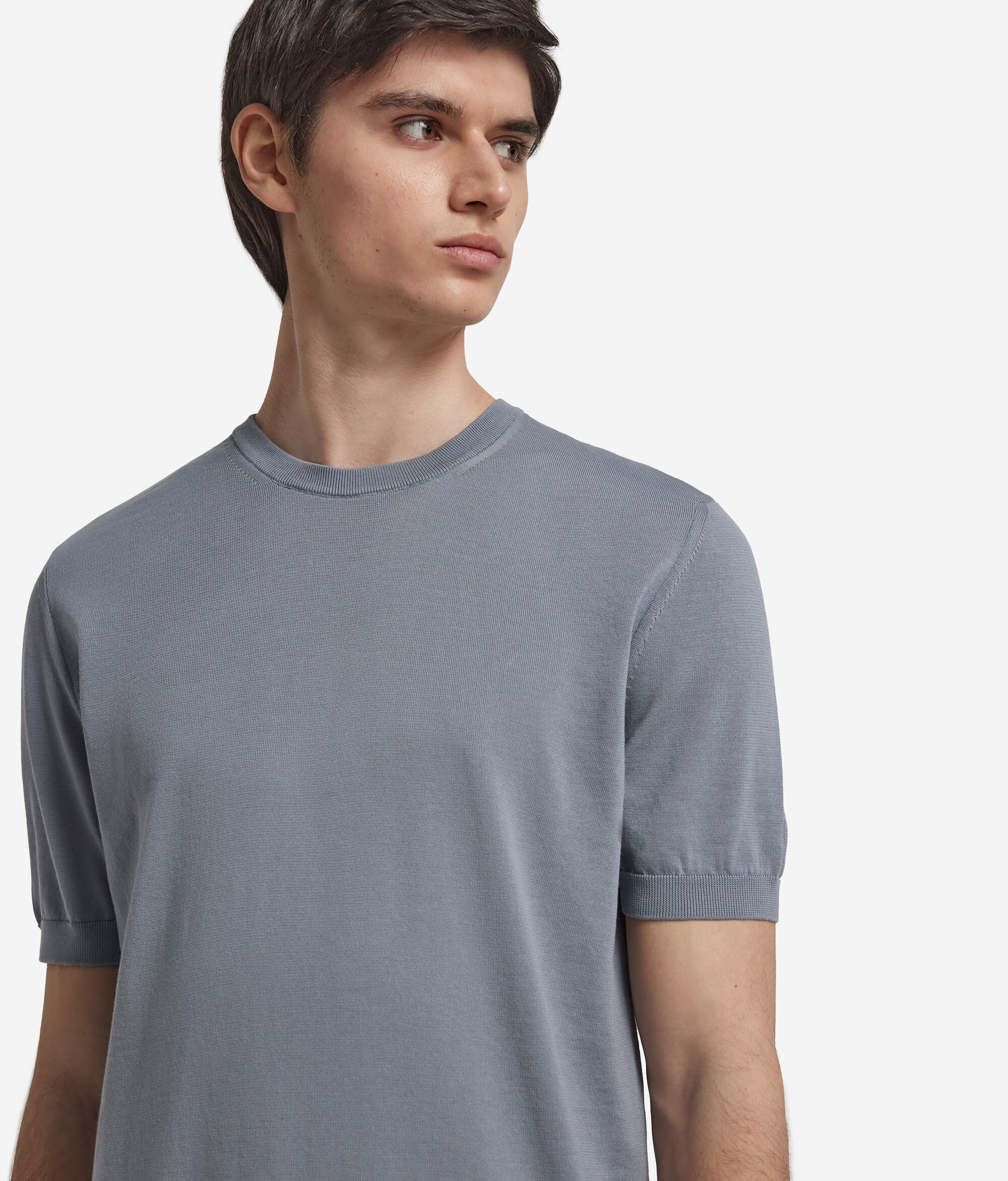 Short-Sleeve Fresh Cotton Crew Neck T-Shirt