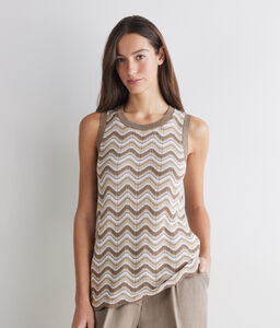 Canotta chevron lamé - MULTICOLOR - DMC441D_color_9472