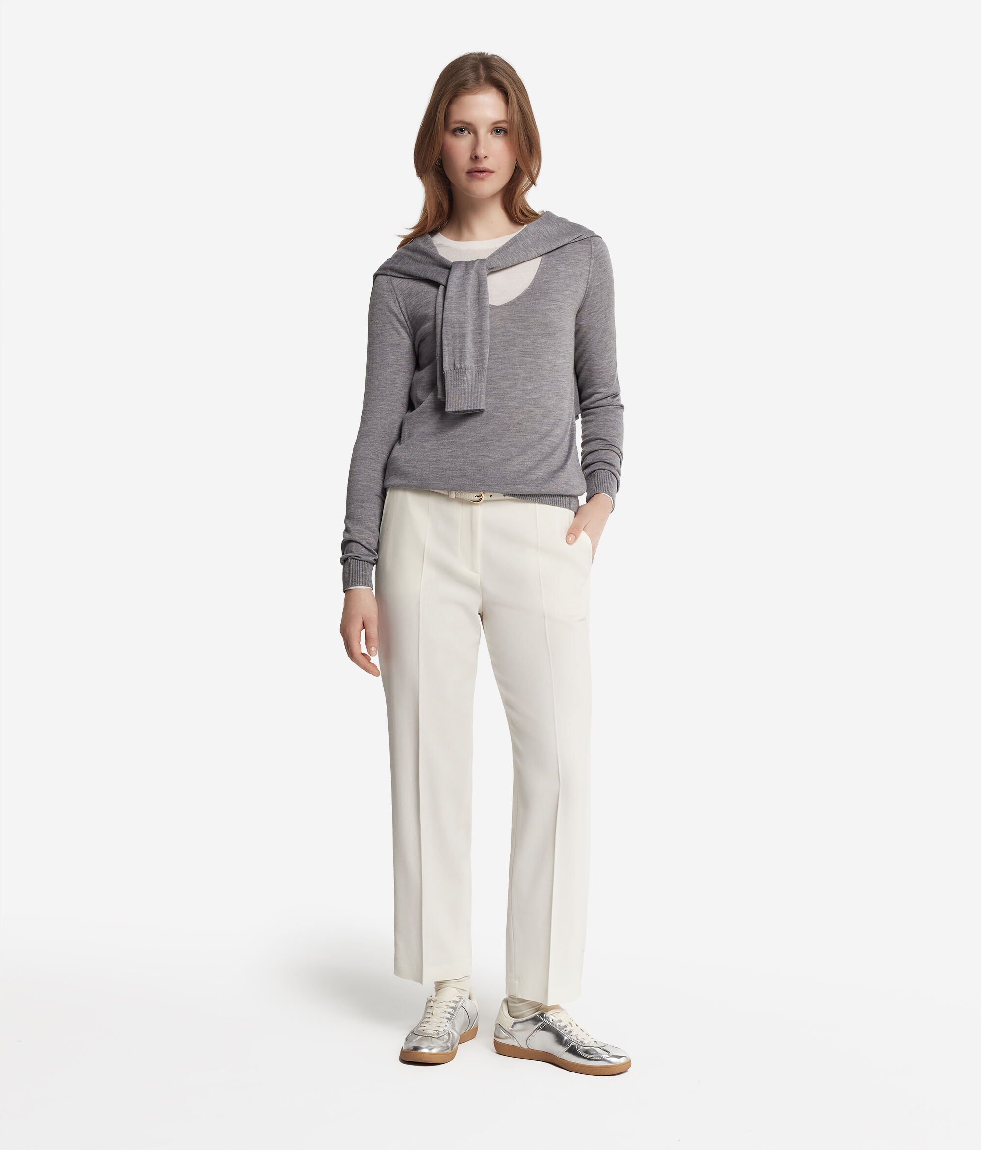 Ultrafine Cashmere V-Neck Sweater
