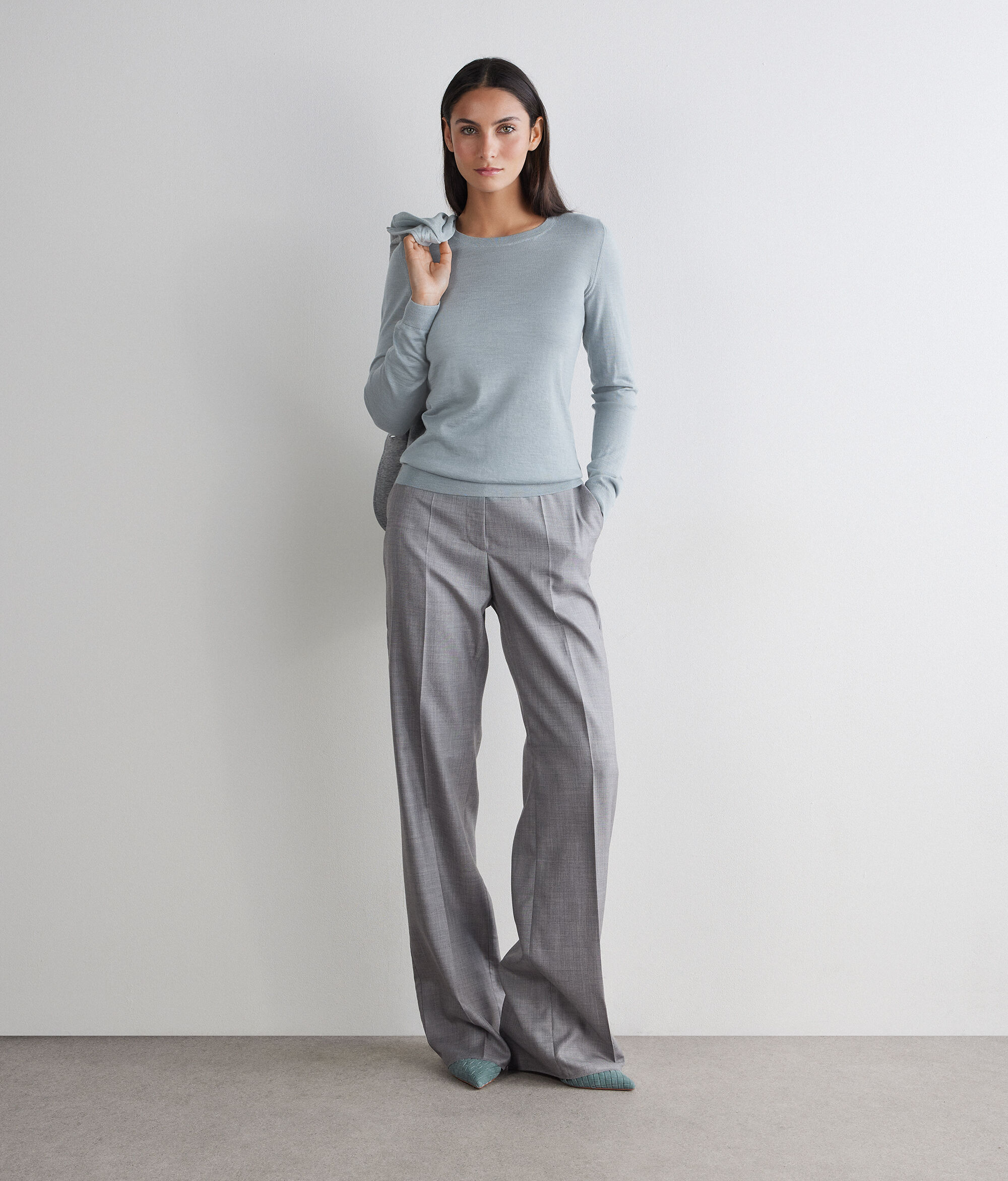 Round-Neck Ultrafine Cashmere Jumper