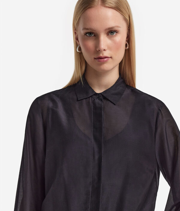 Блуза из шелка и хлопка